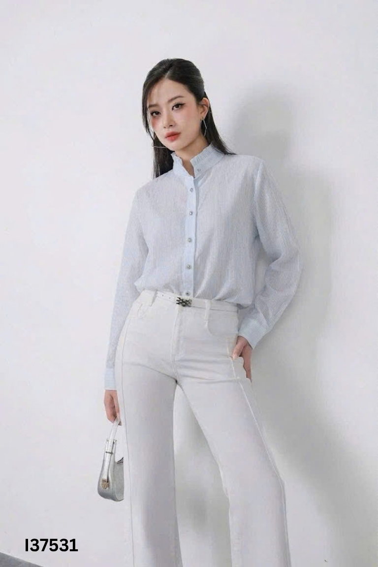 Áo PANTIO xanh sọc