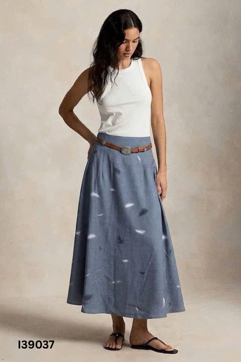 Chân váy VERO MODA xanh họa tiết