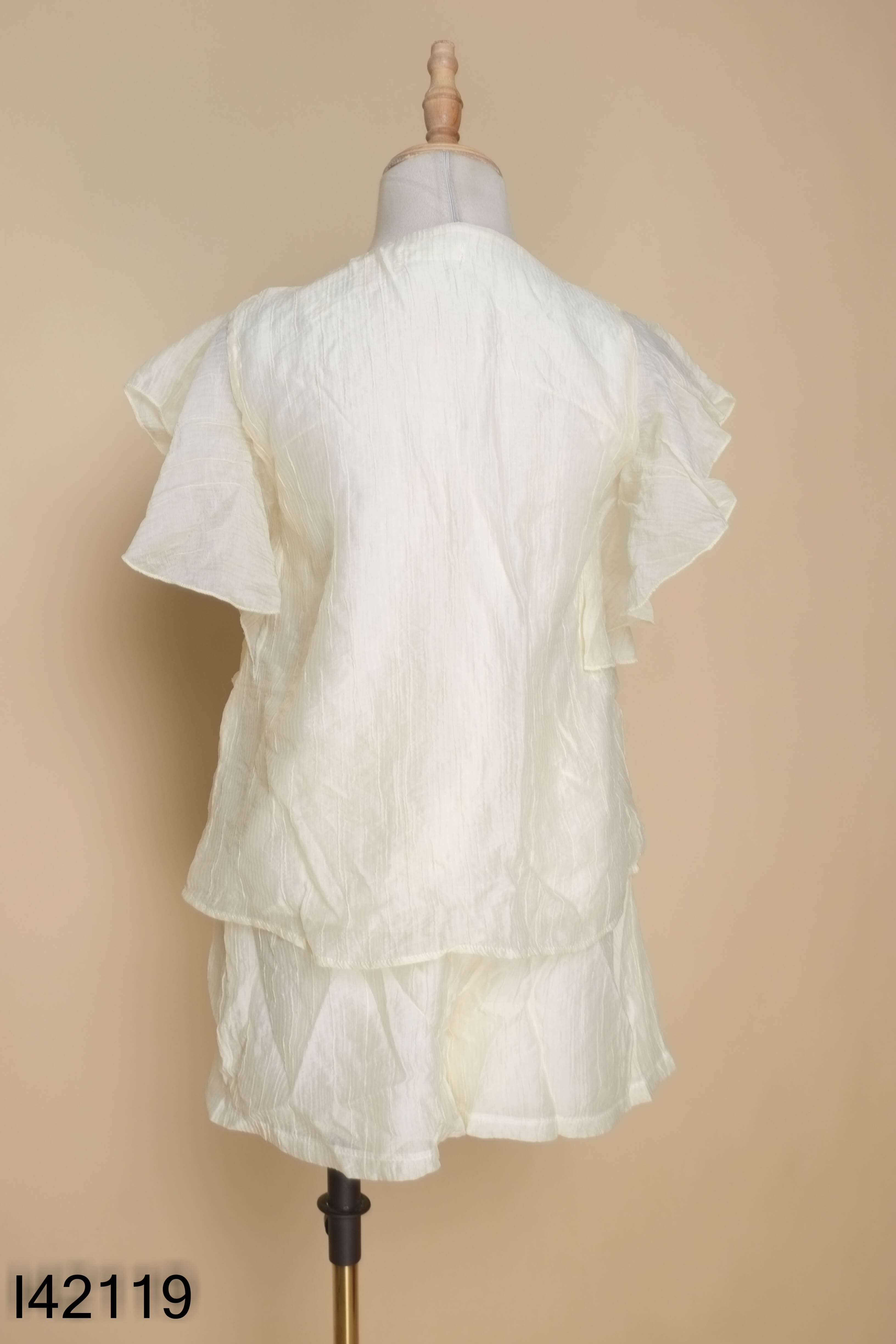 Set áo + quần short vàng trơn