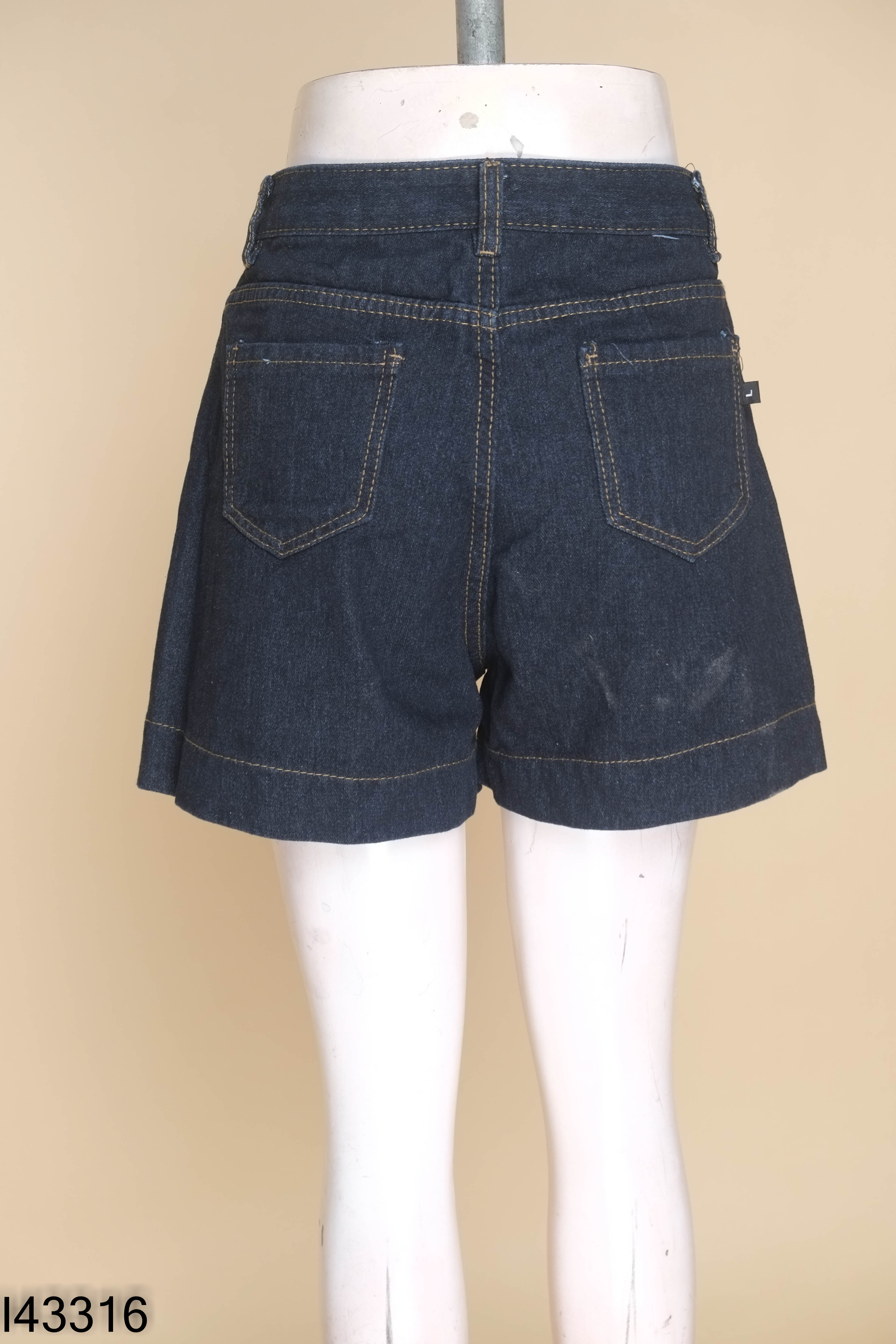 Quần short jean xanh