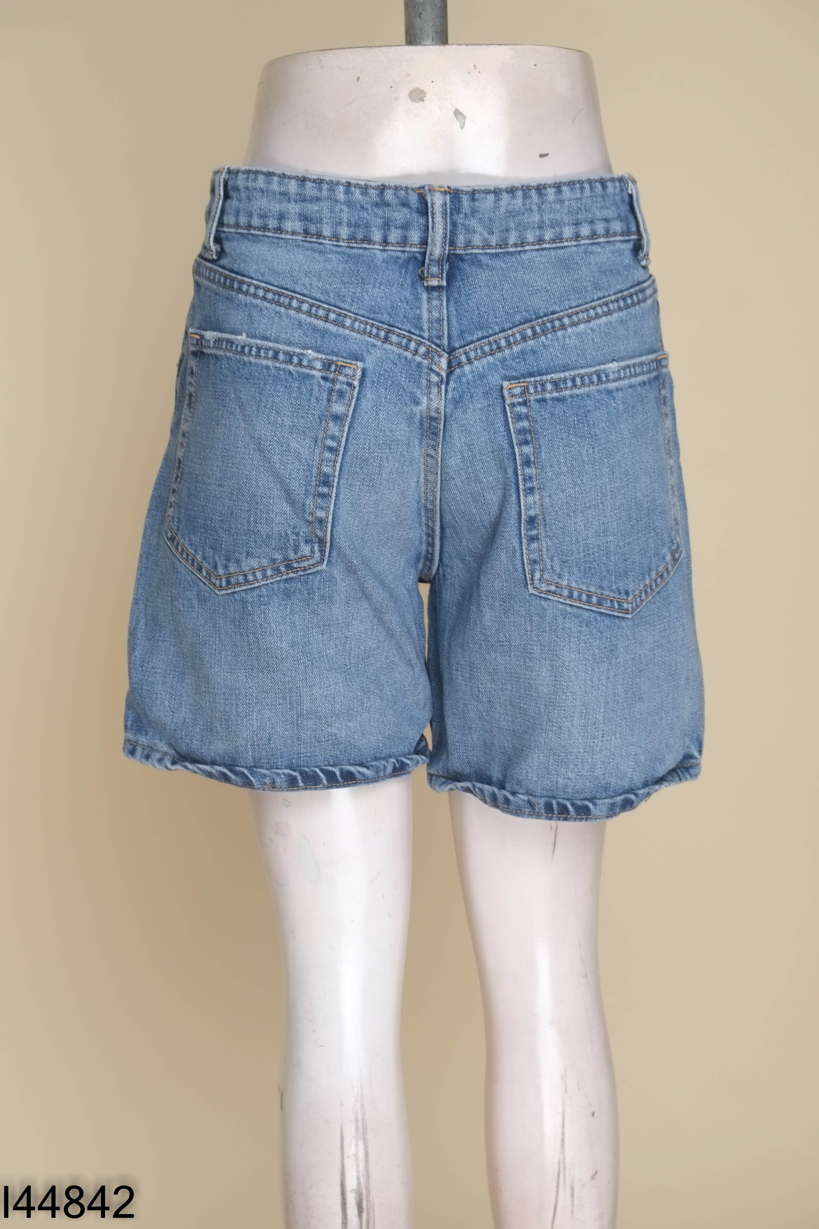 Quần shorts jeans ZARA xanh
