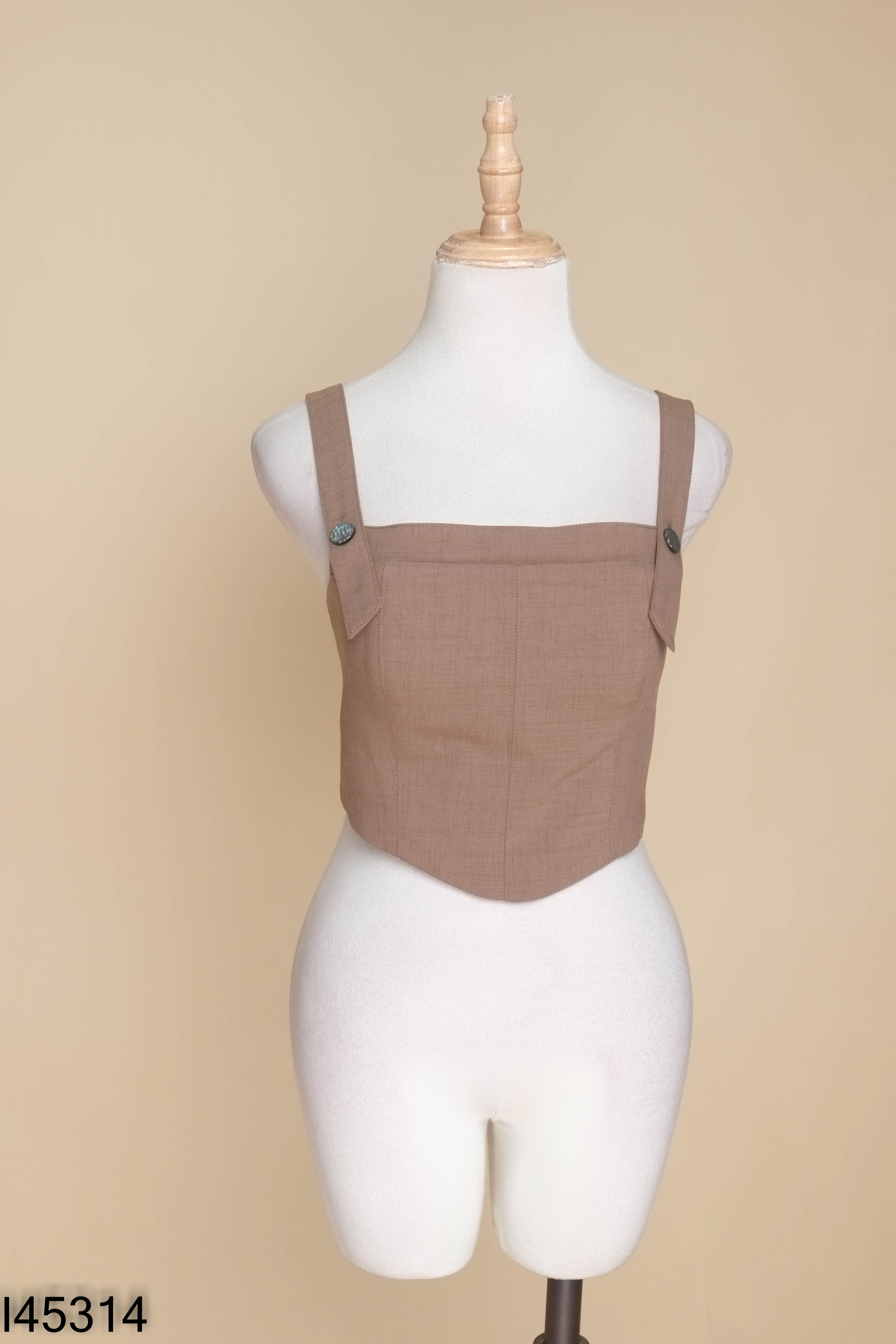 Áo IVY MODA nâu có mút ngực