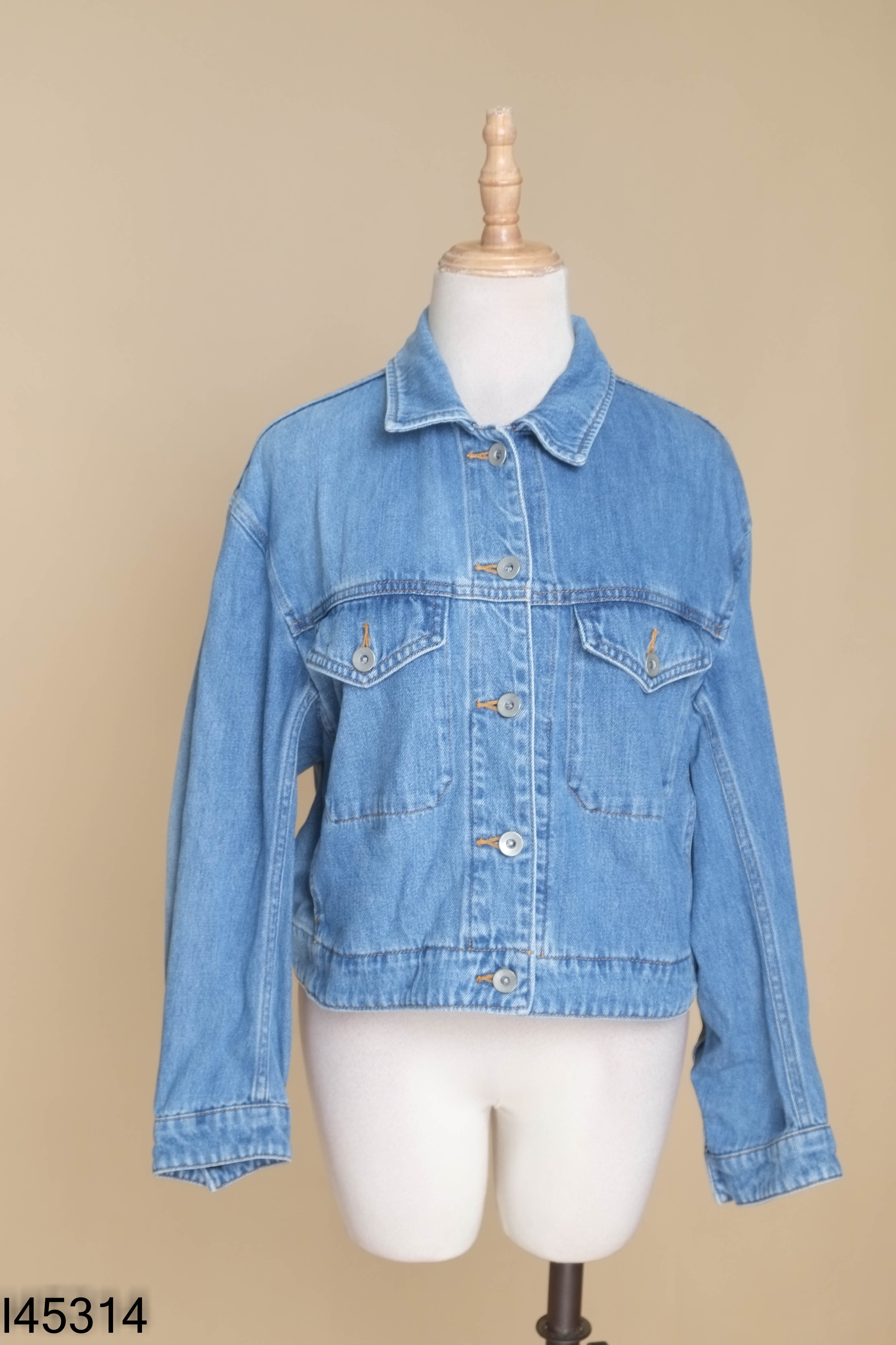 Áo UNIQLO khoác jeans xanh
