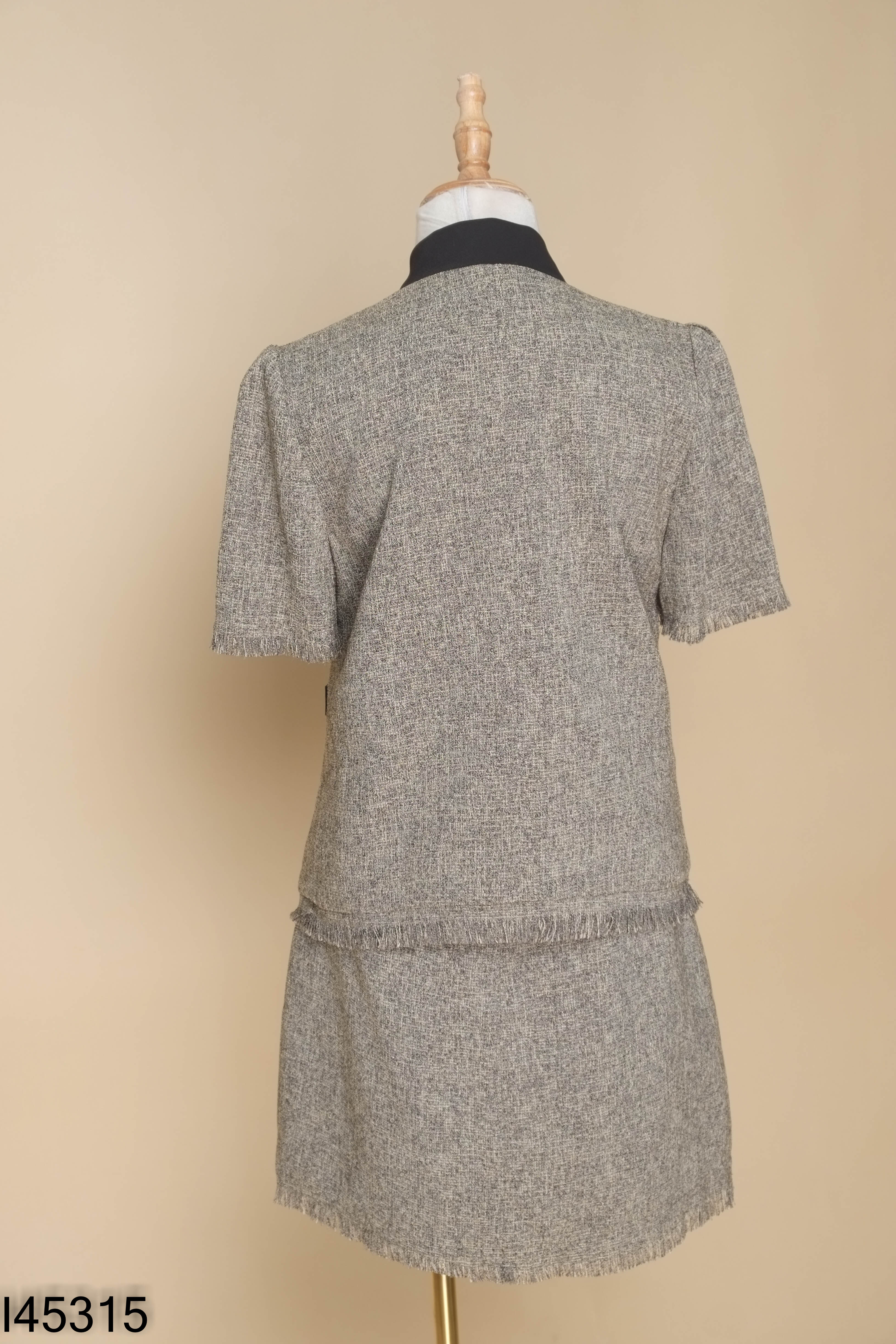 Set IVY MODA nâu áo khoác + chân váy