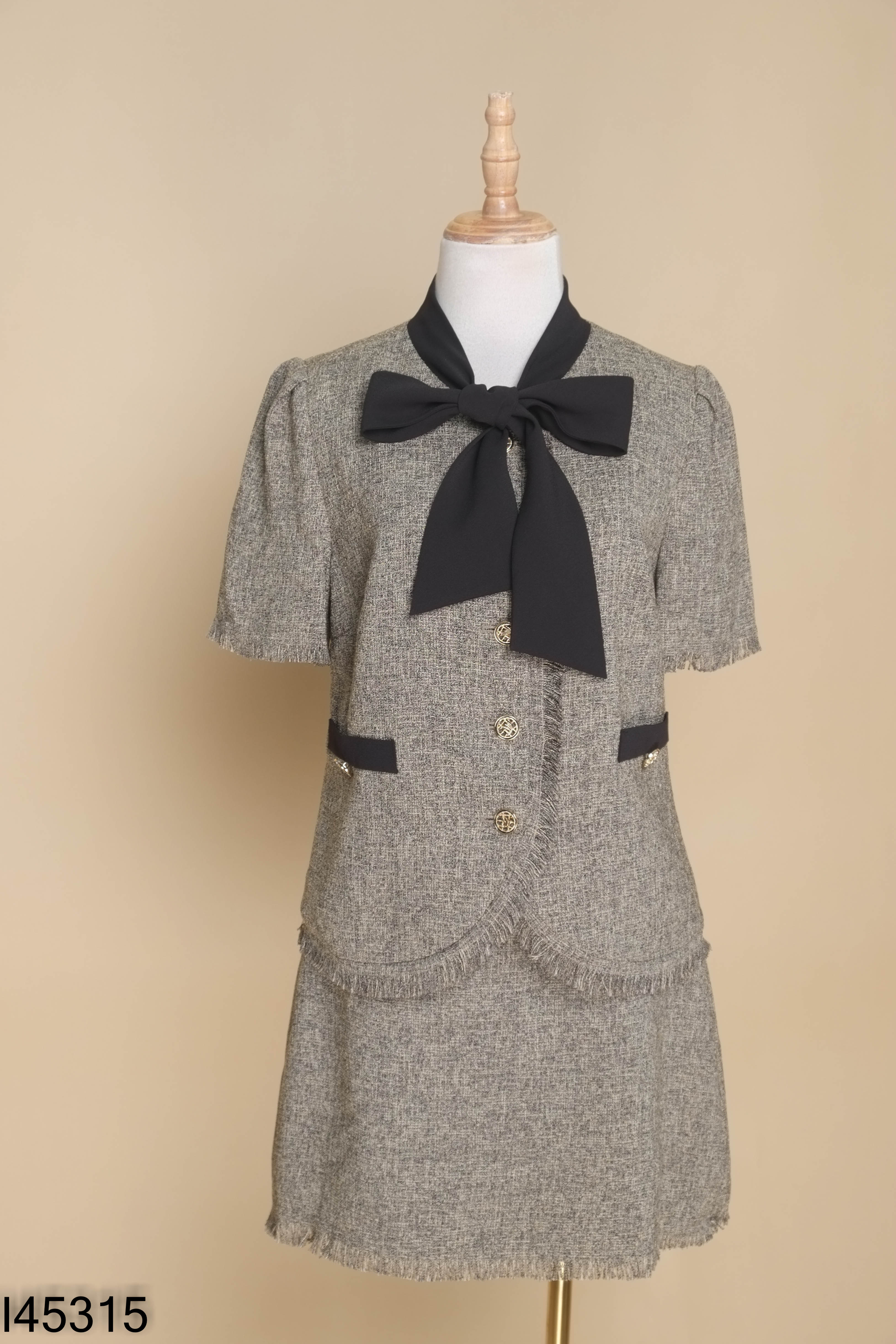 Set IVY MODA nâu áo khoác + chân váy