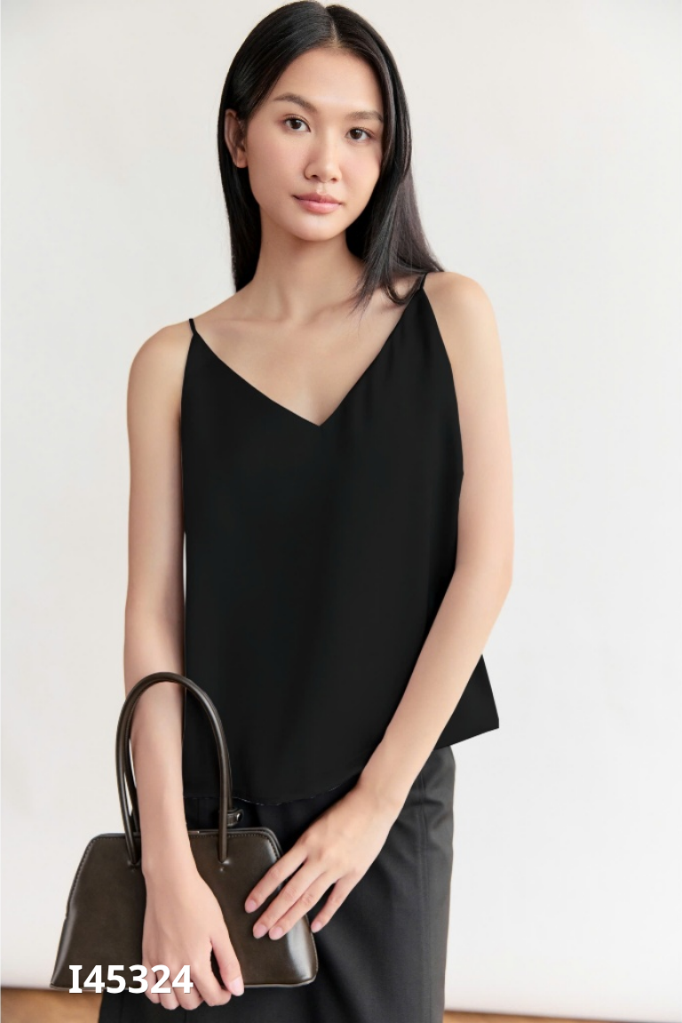 Áo MONO TALK lụa đen