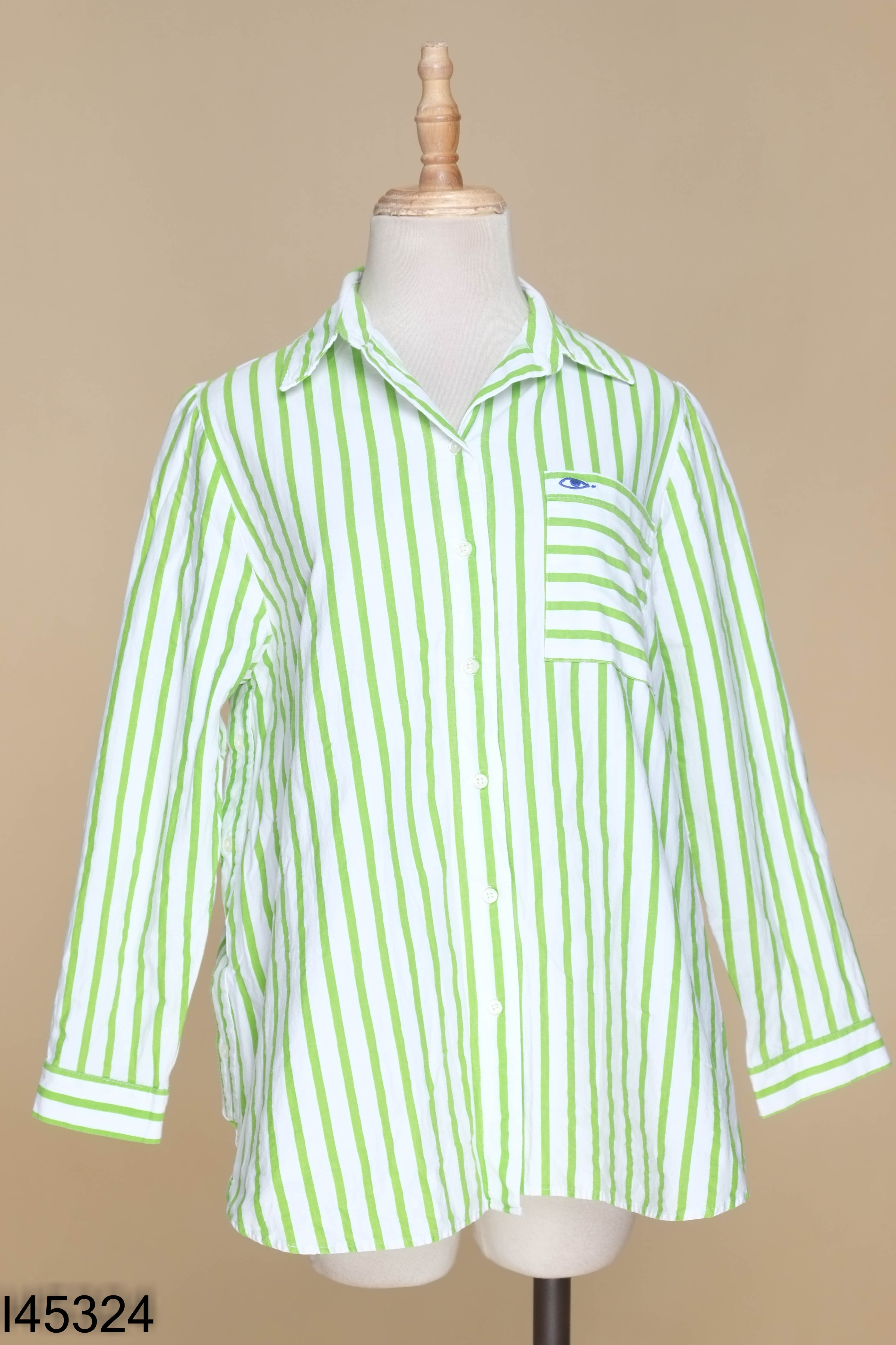 Áo THE BLUE T-SHIRT xanh sọc trắng