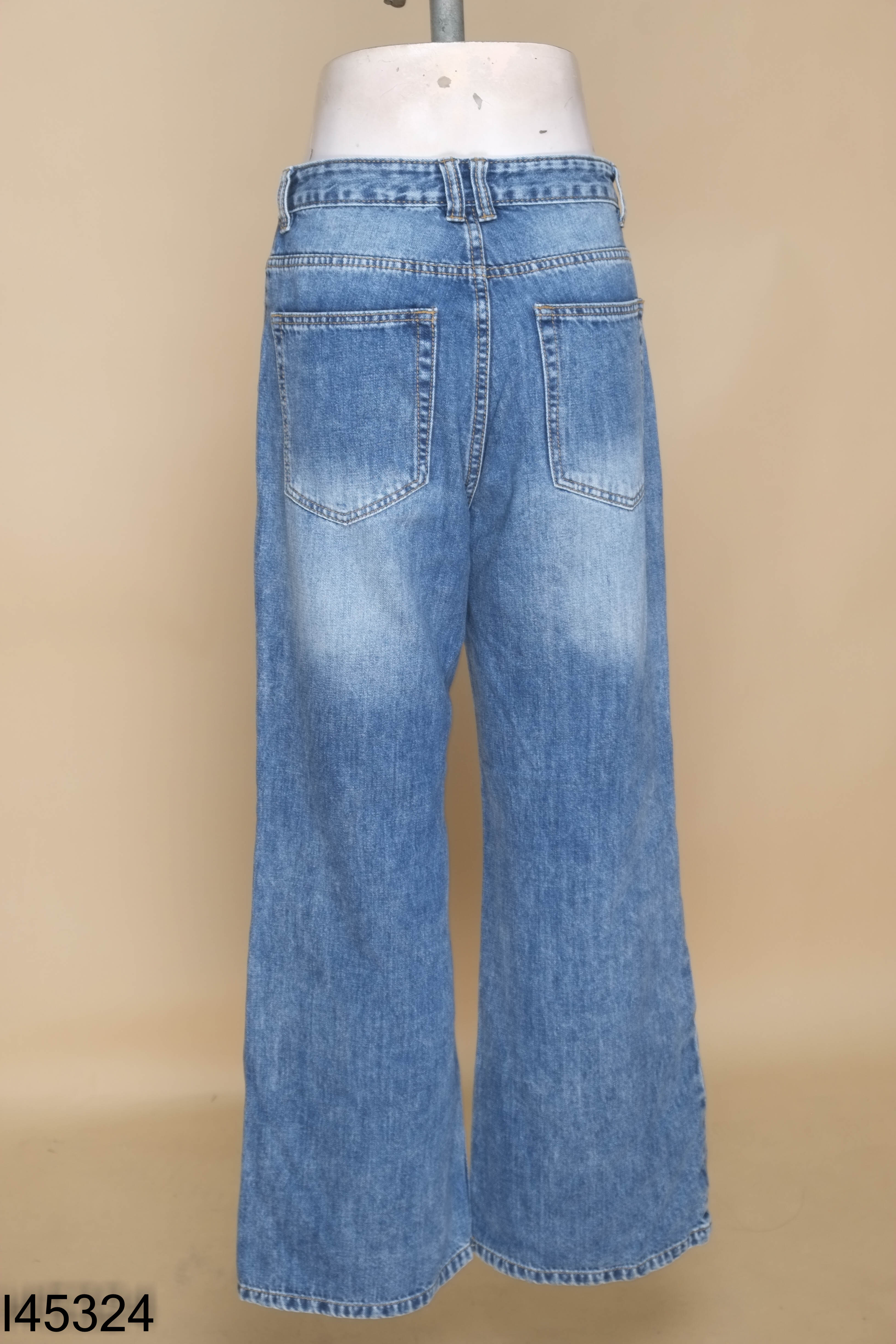 Quần IVY MODA jeans xanh ống rộng