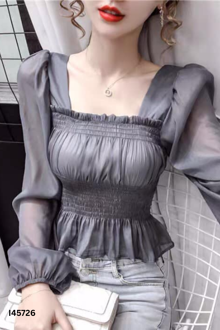 Áo voan ghi chun
