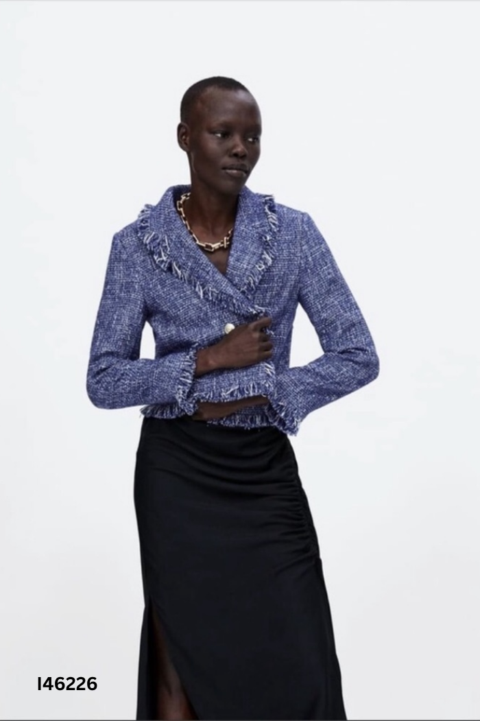 Áo dạ ZARA xanh (cắt tag)