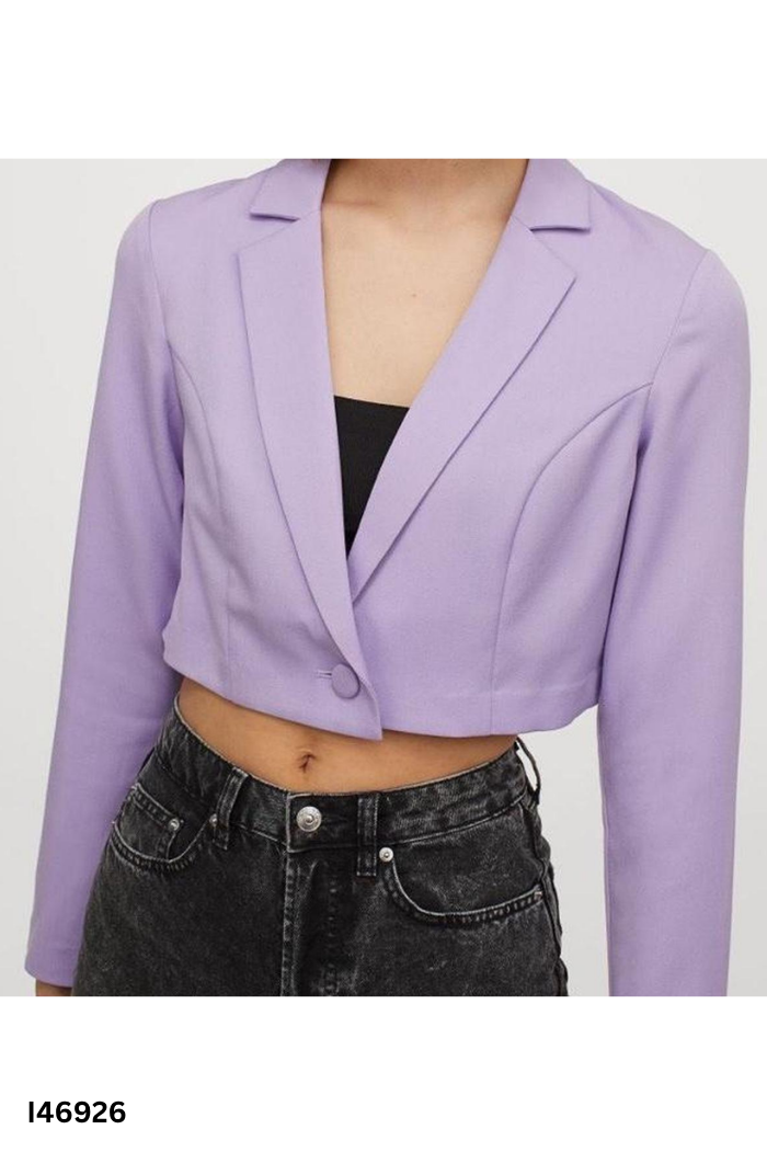 Áo tím HM cổ vest