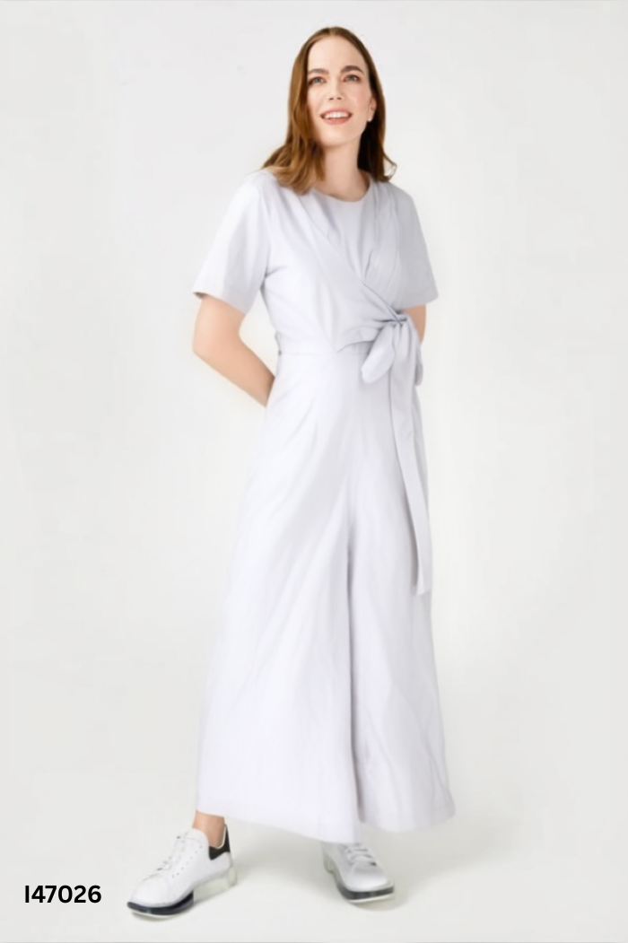 Jumpsuit xám trơn