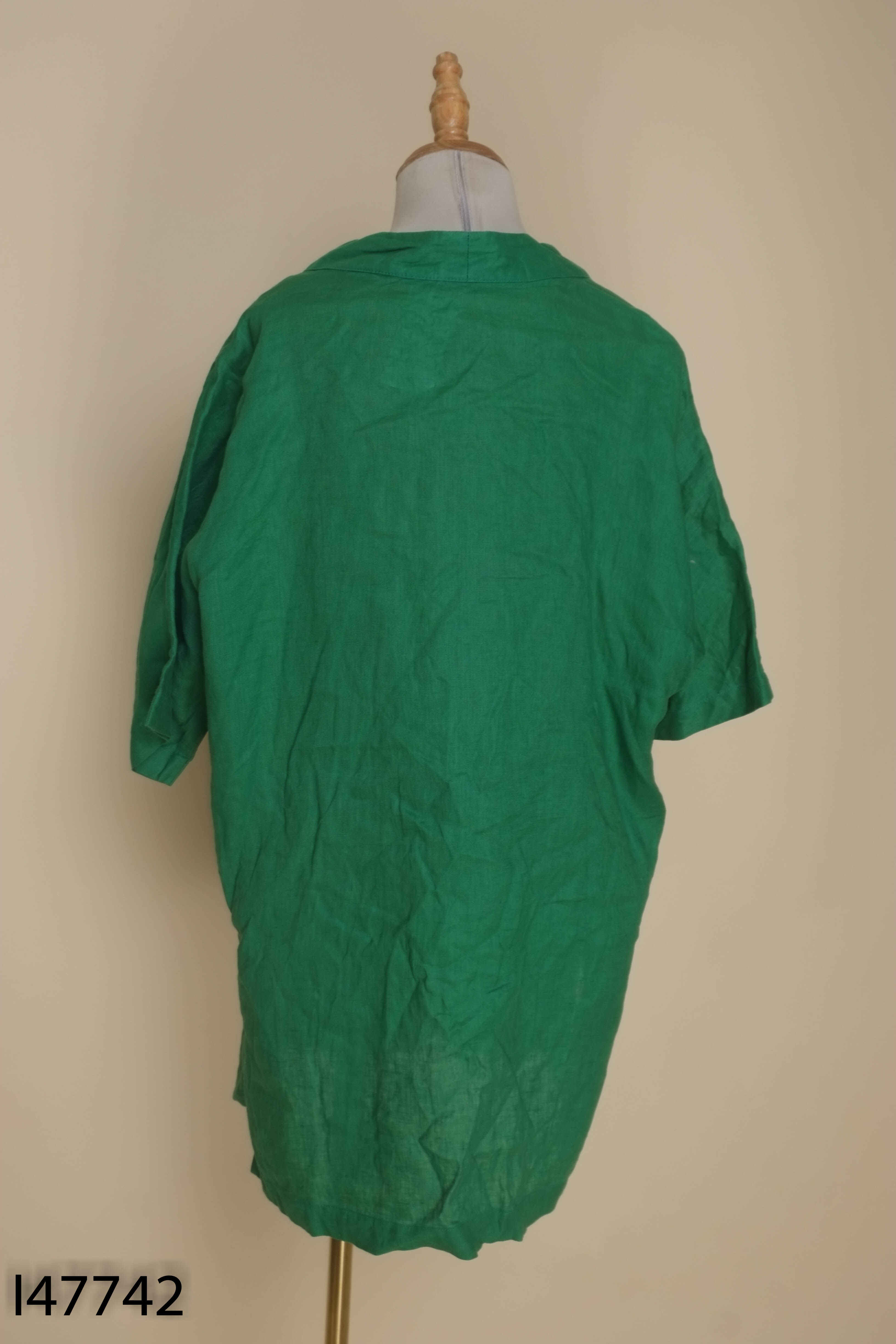 Set áo xanh G.CAO thêu hoa+áo gile cam
