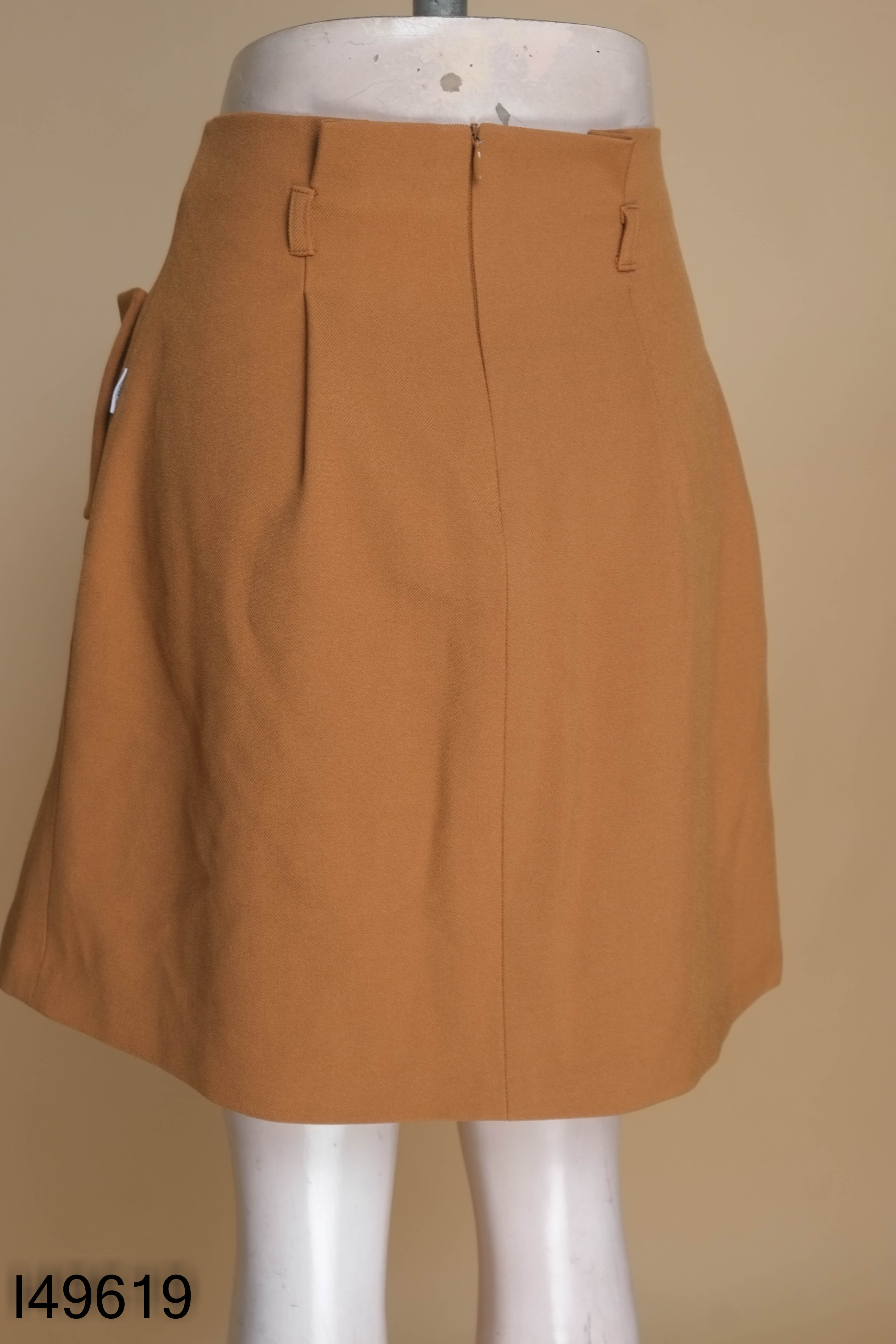 Chân váy nâu JM DRESS DESIGN phối cúc đen
