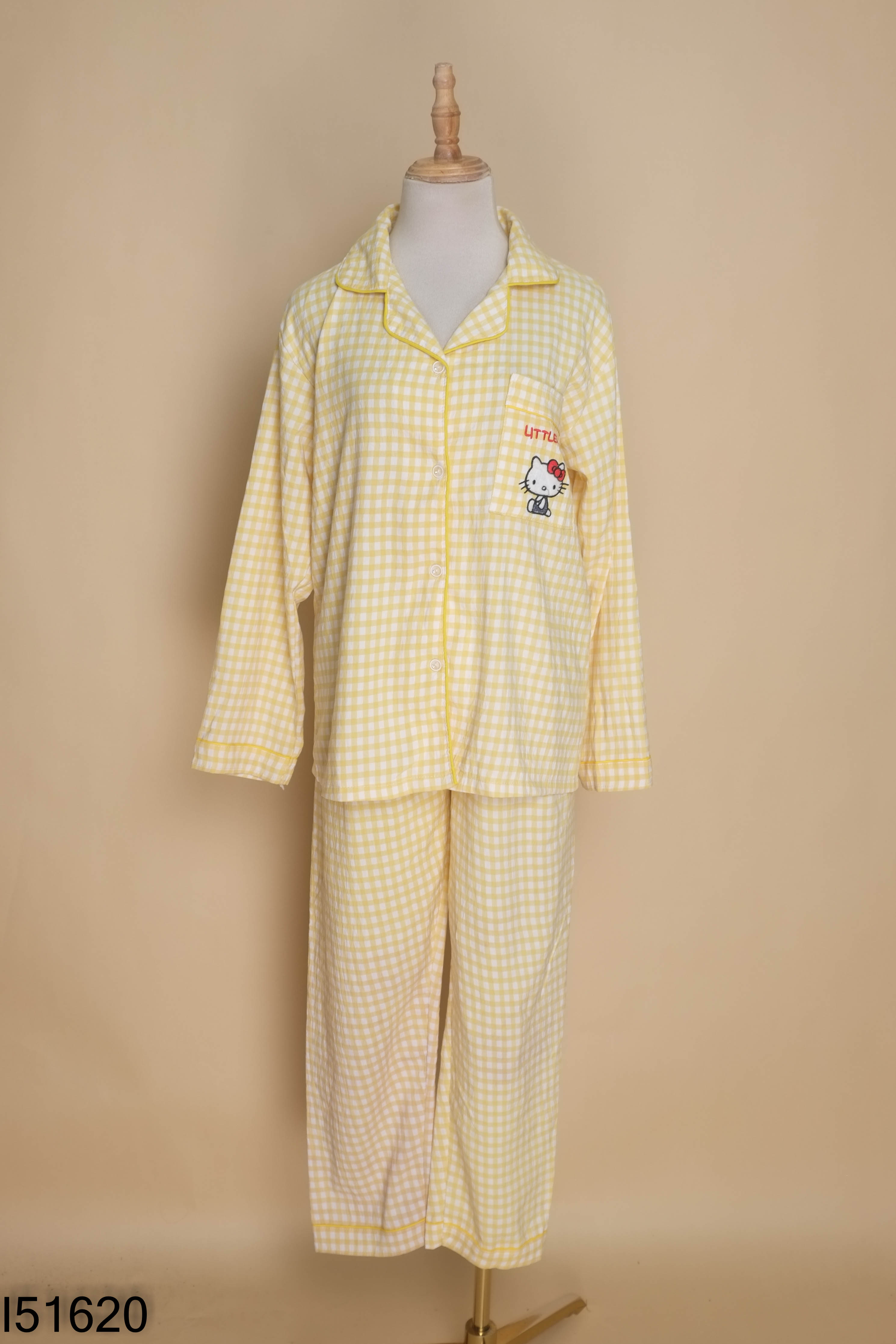 Set ngủ vàng MQY kẻ ô