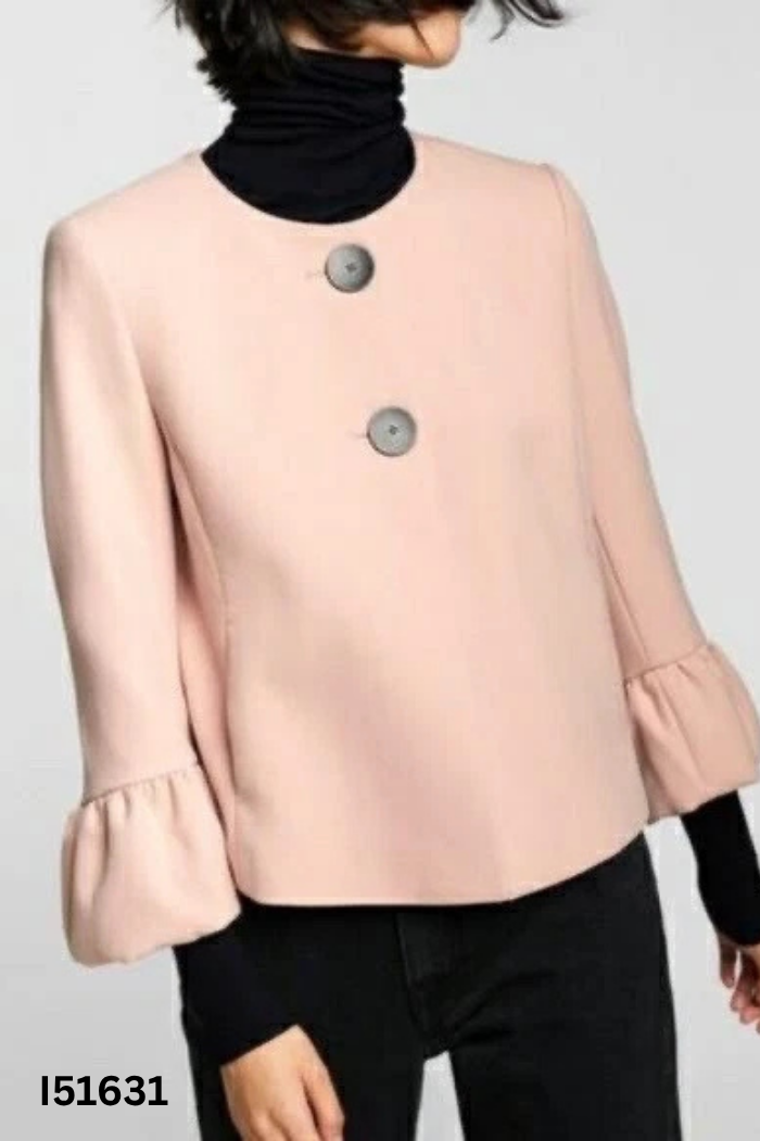 Áo khoác ZARA hồng tay loe