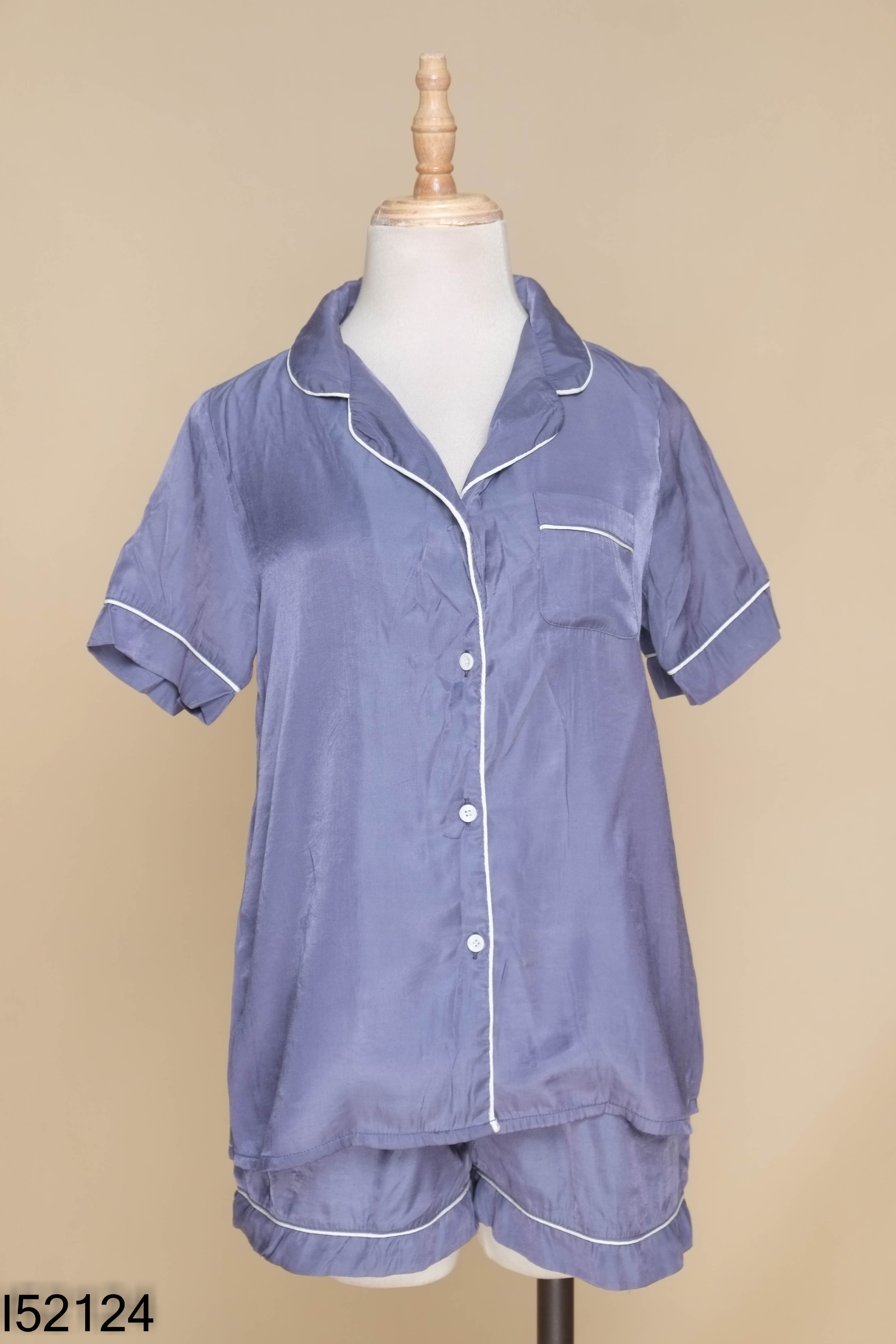 Set Pijama xanh MOMO JAMA viền trắng