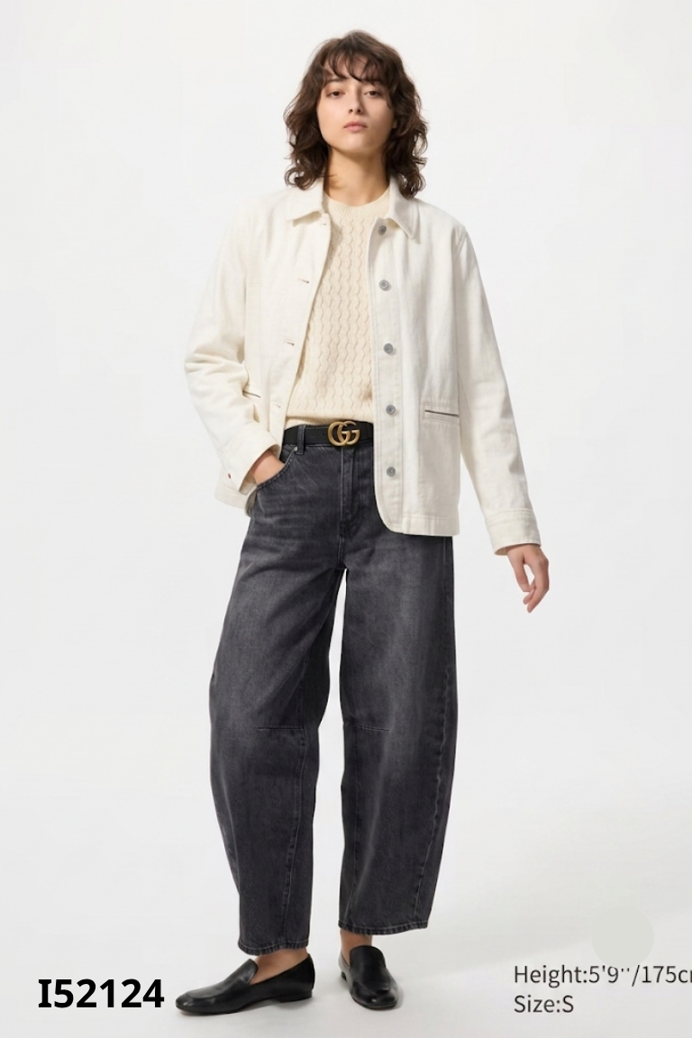 Áo khoác jeans UNIQLO trắng