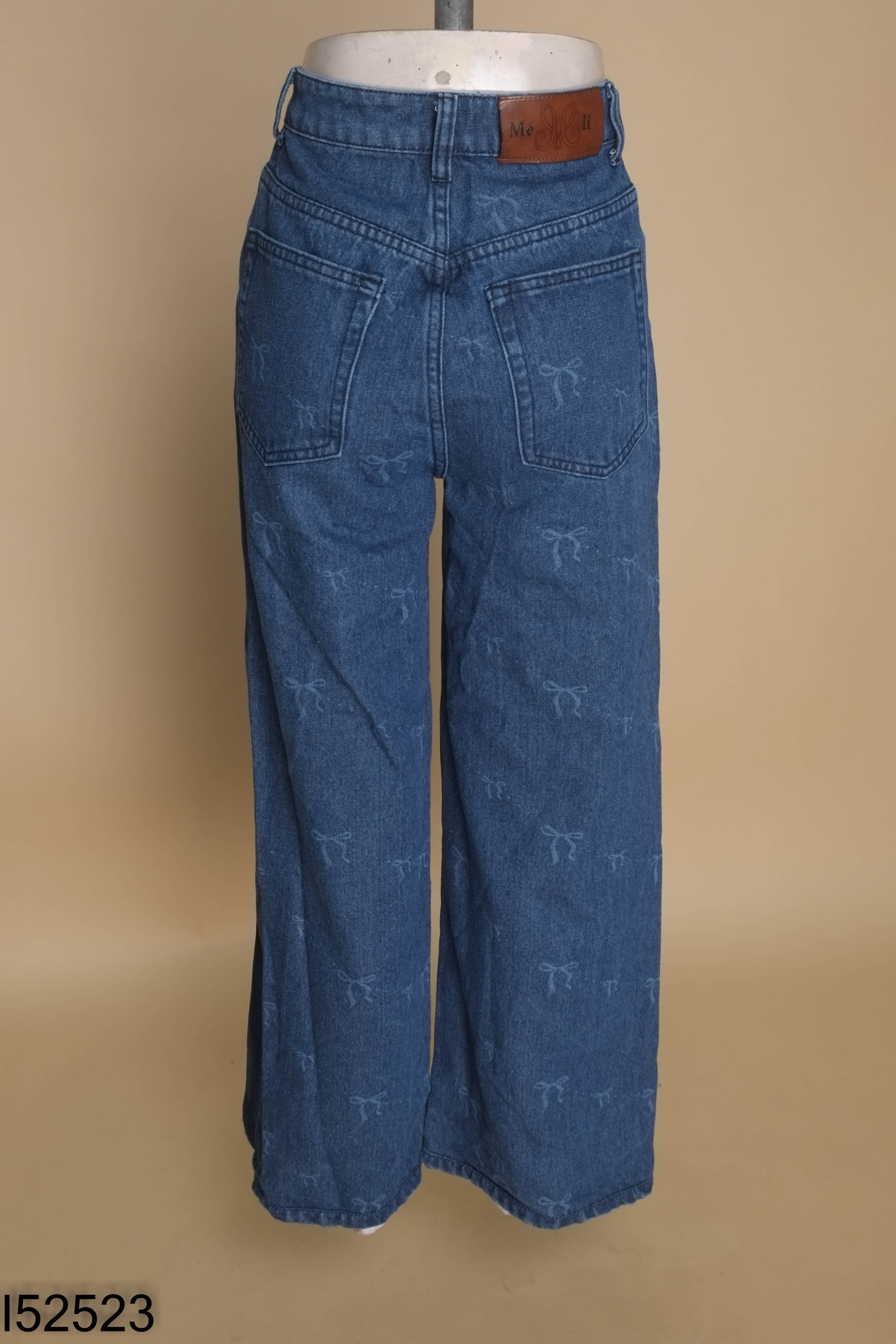 Quần jeans MELI xanh nơ