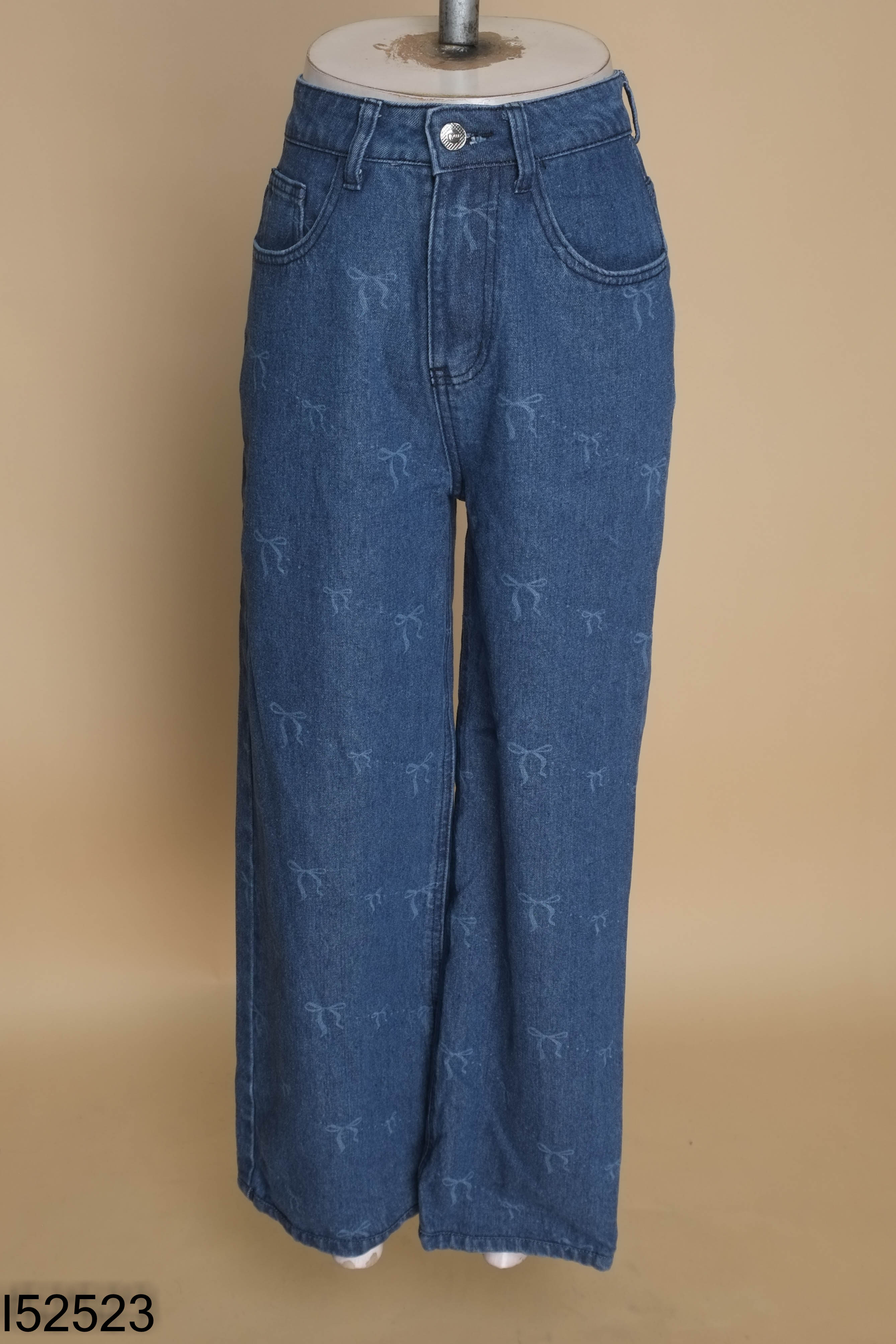 Quần jeans MELI xanh nơ