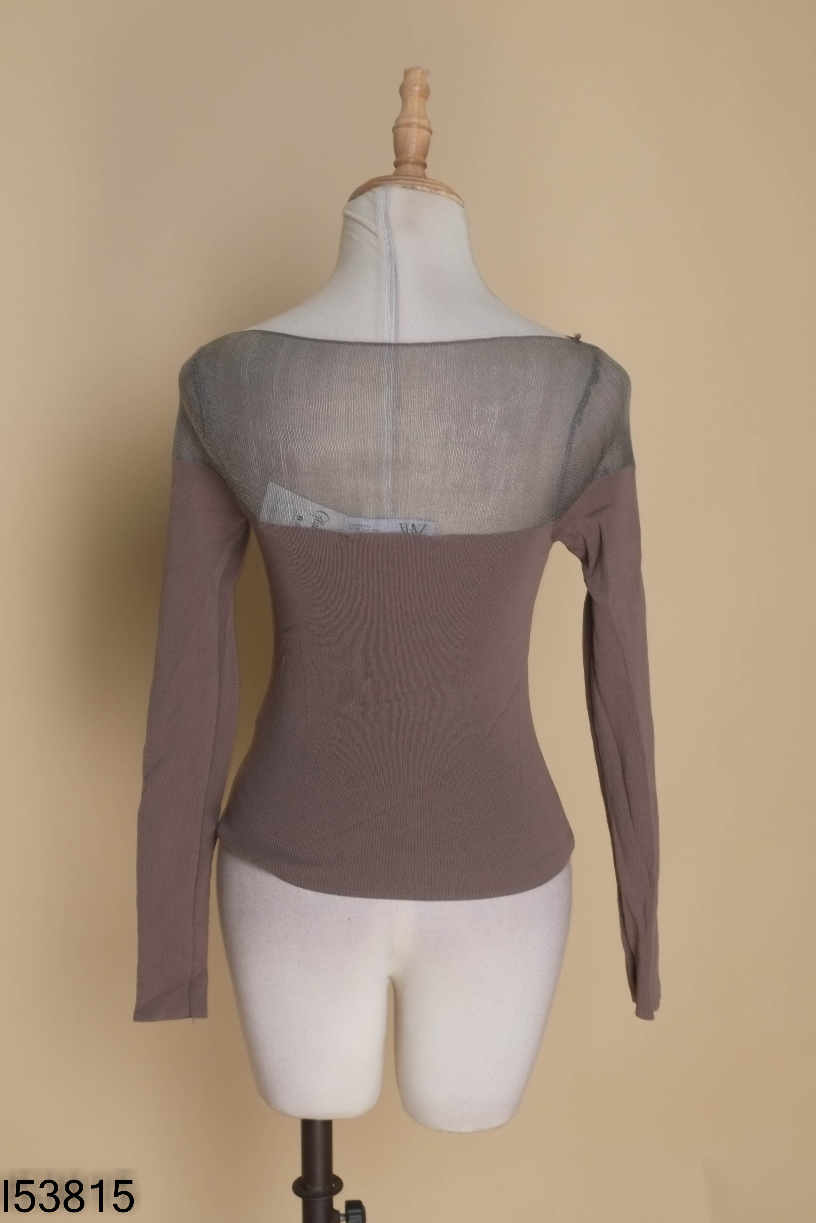 Áo len xám mỏng ZARA mix lưới
