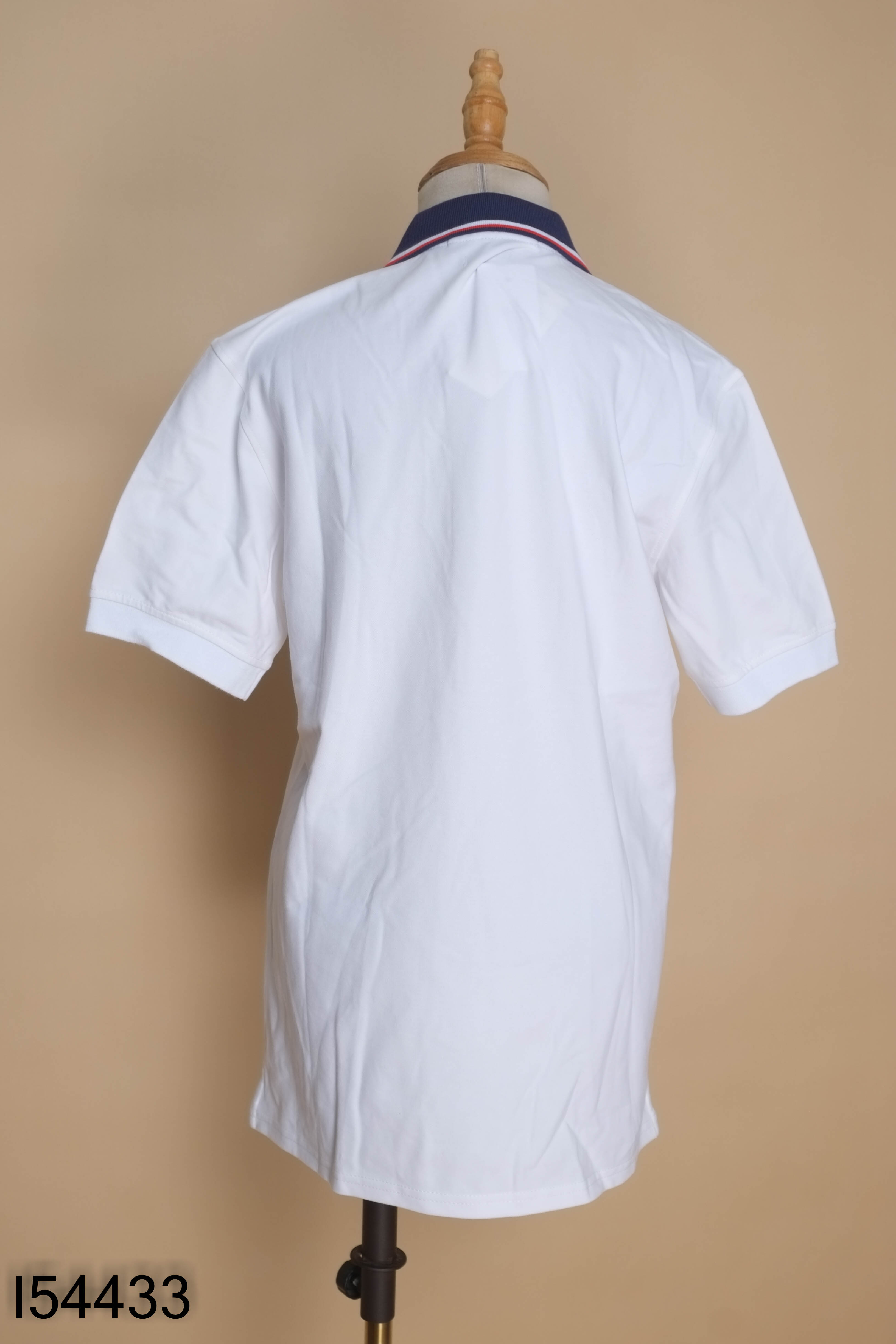 Áo polo TOMMY HILFIGER trắng cổ xanh