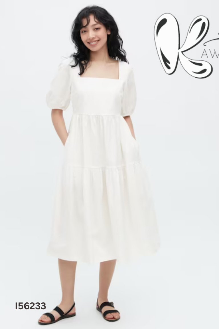 Váy babydoll be UNIQLO cổ vuông