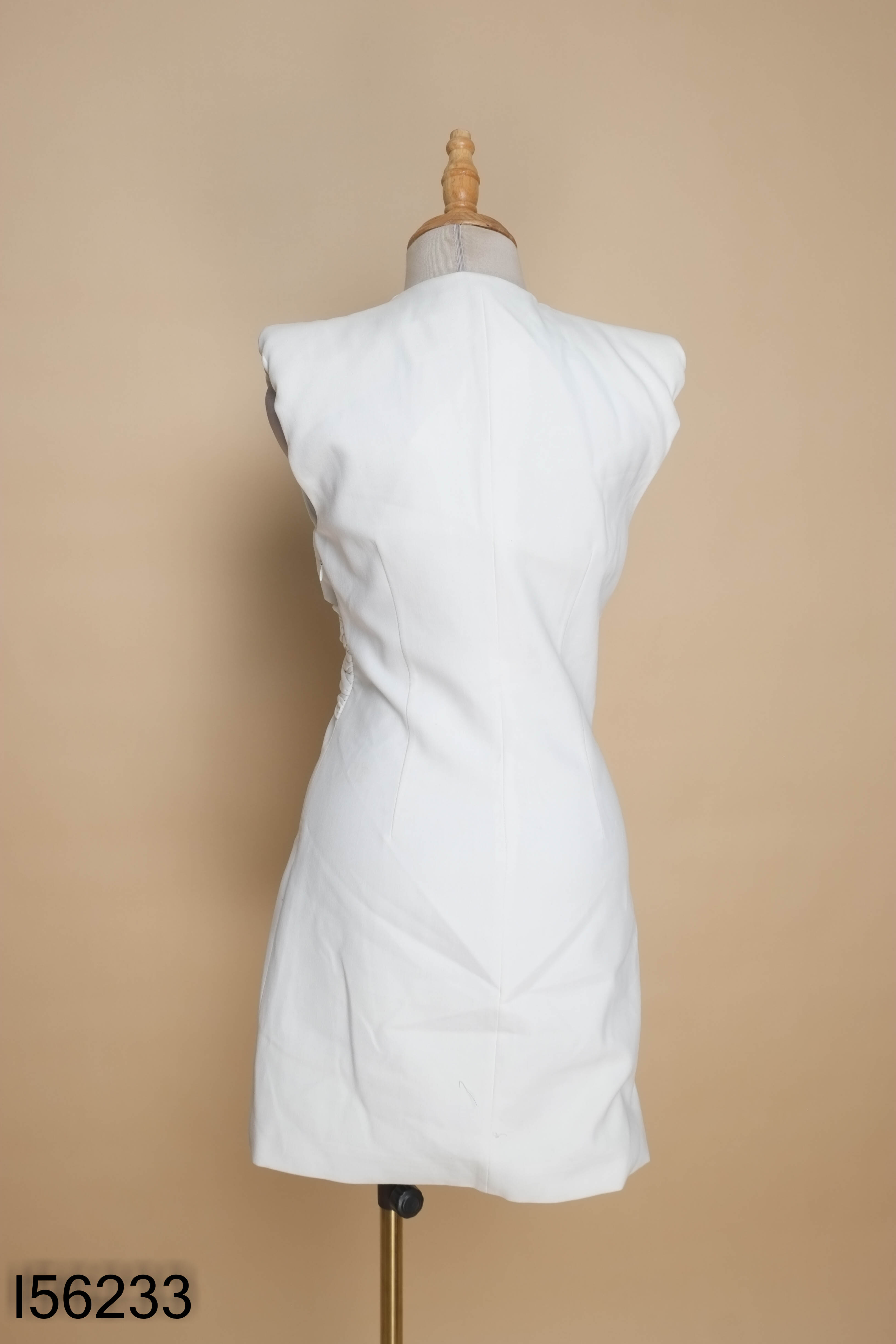 NEWTAG Váy trắng ZARA xoắn eo