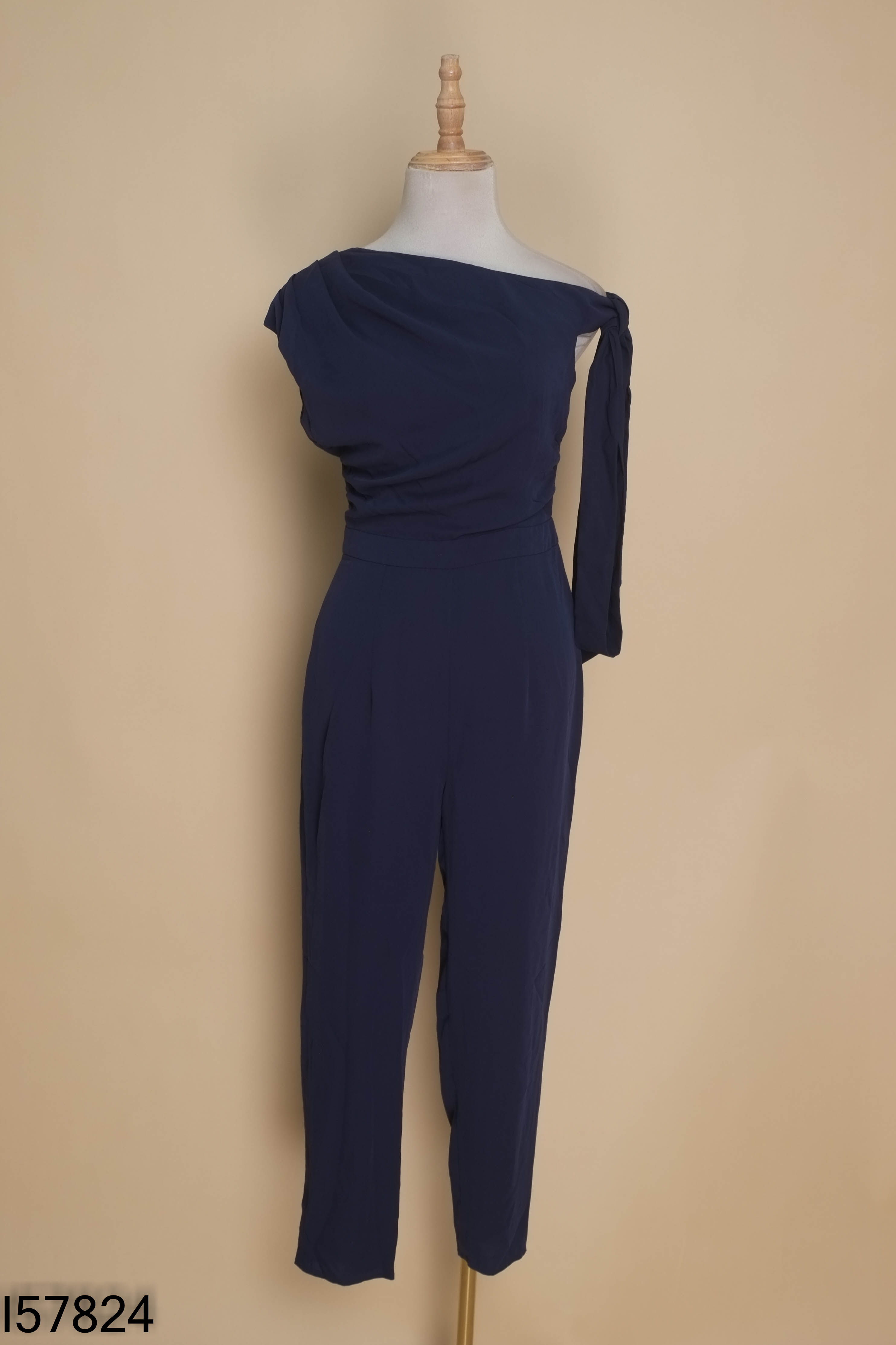 Jumpsuits quần VÂN ANH SCARLET xanh lệch vai