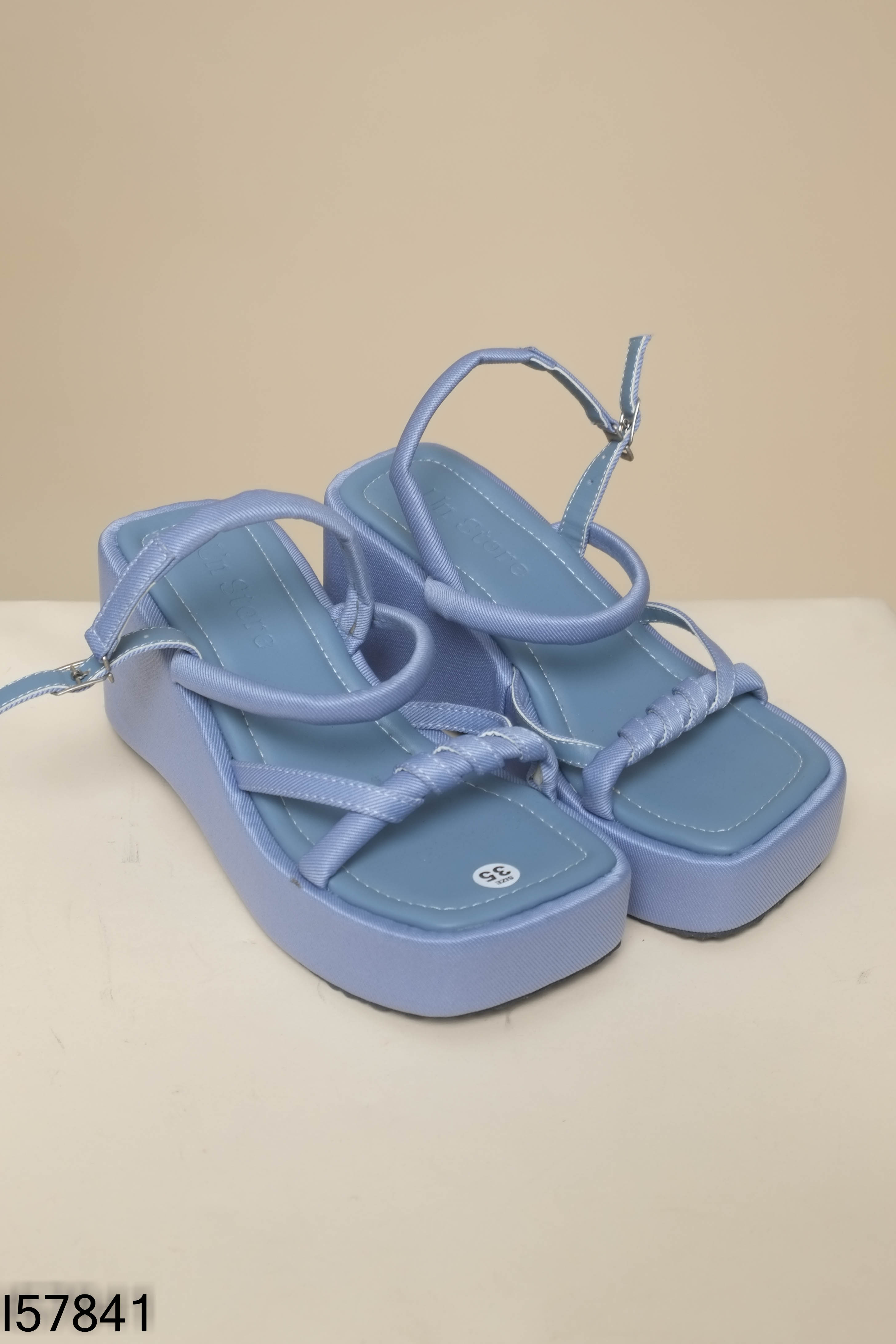Dép sandal xanh đế cao