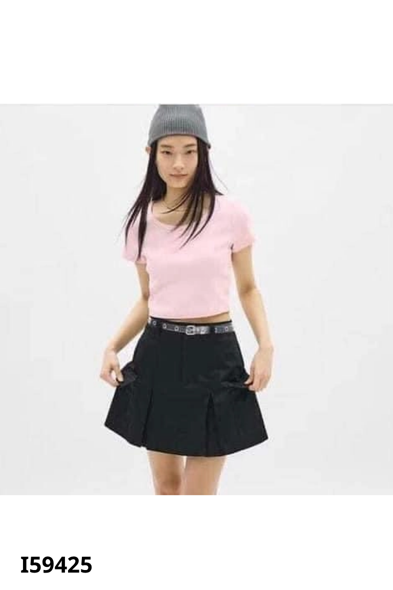 Chân váy GU kaki đen
