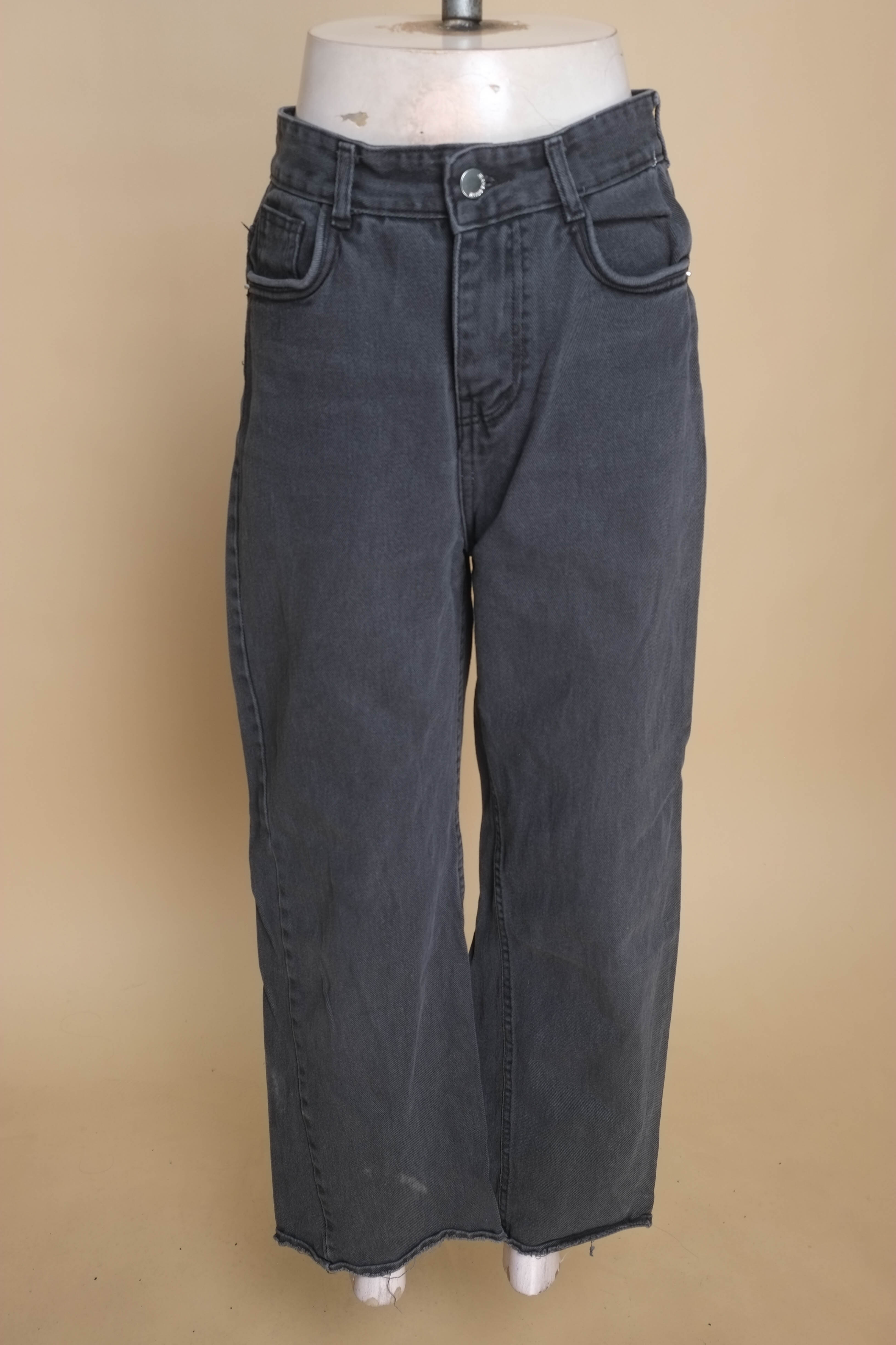 Quần THE QUAO jeans xám đen