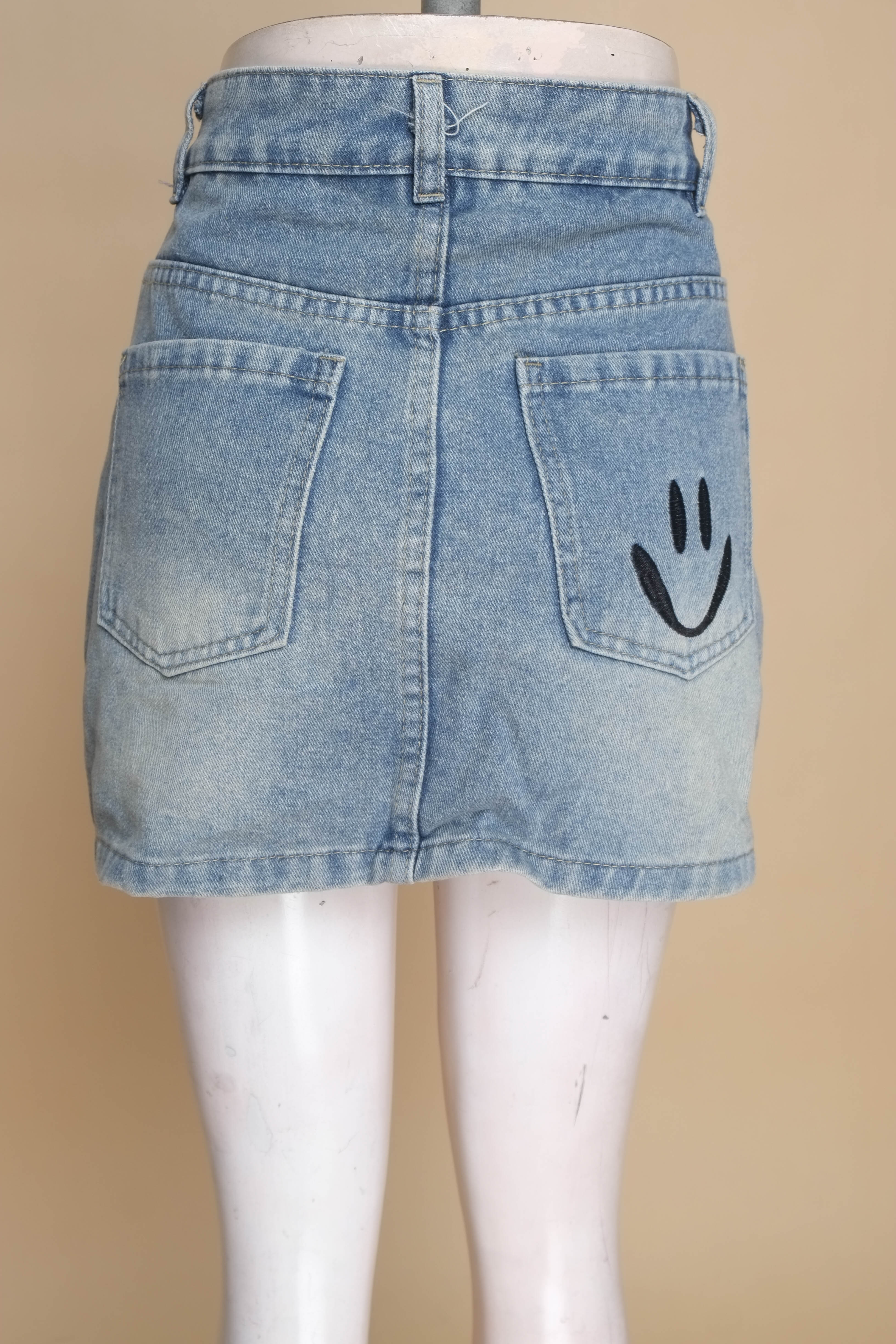 Chân váy jeans xanh