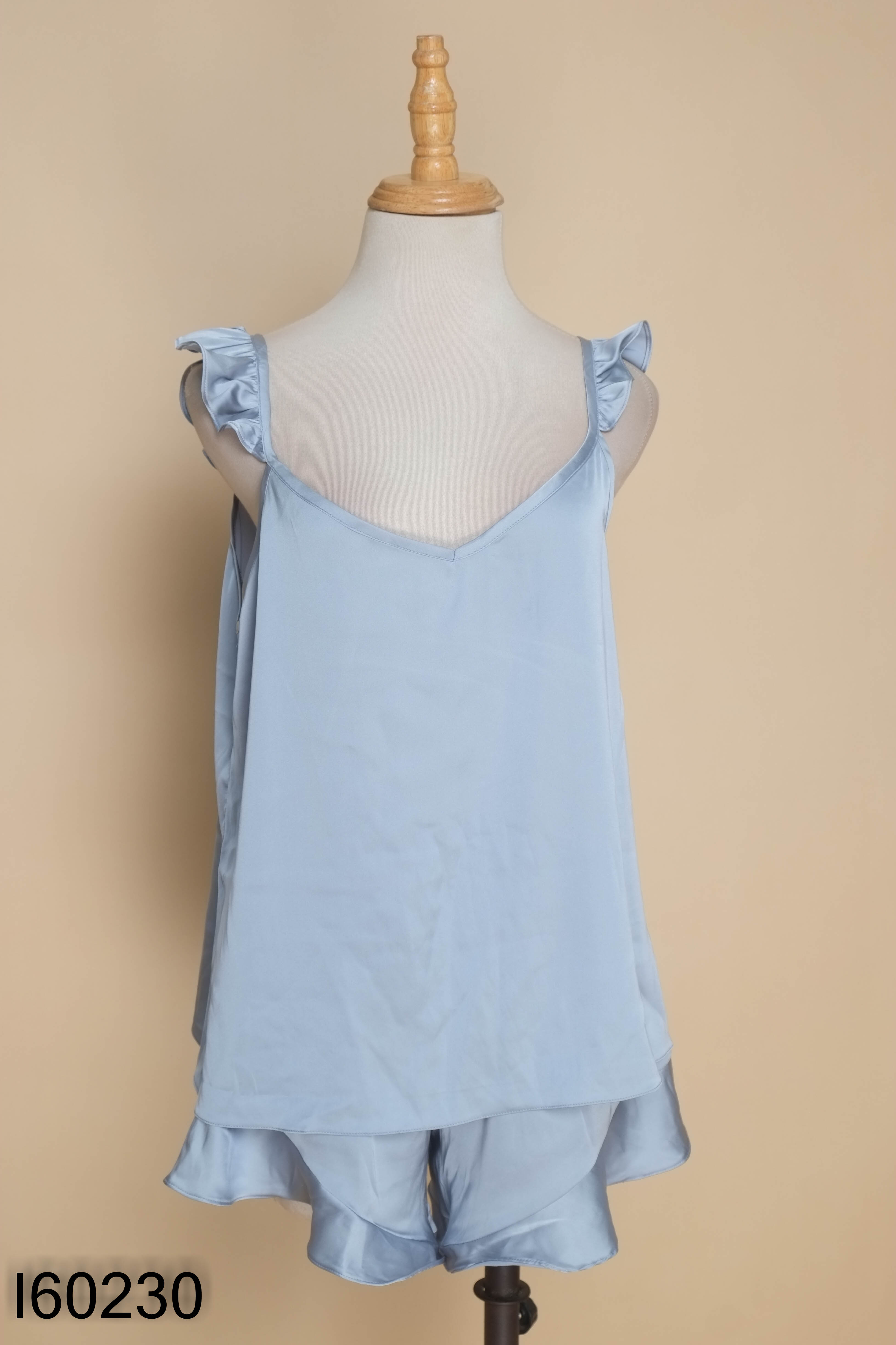 Set đồ ngủ MIA LALA lụa xanh
