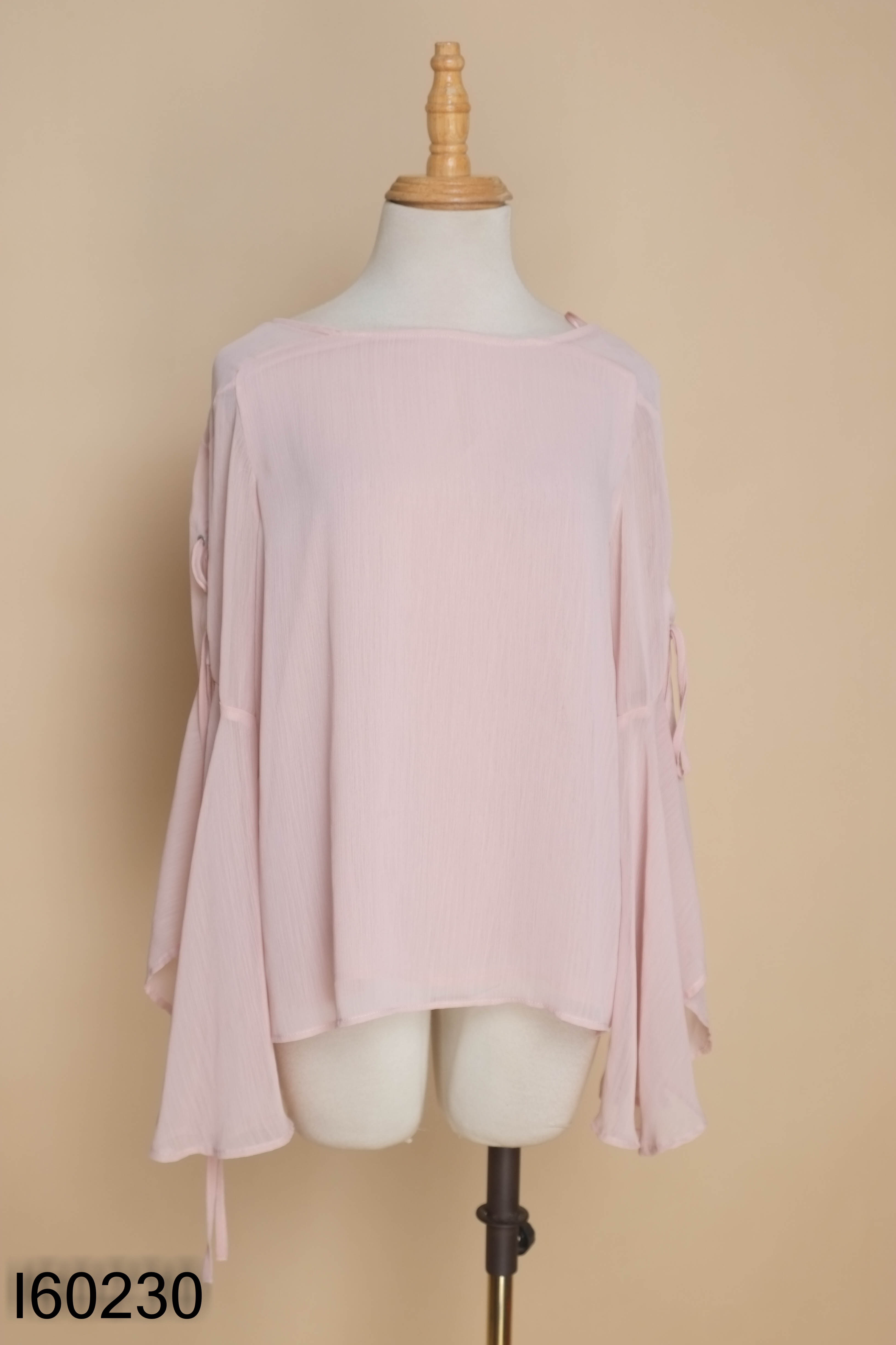 Áo voan hồng TOPSHOP tay đan dây