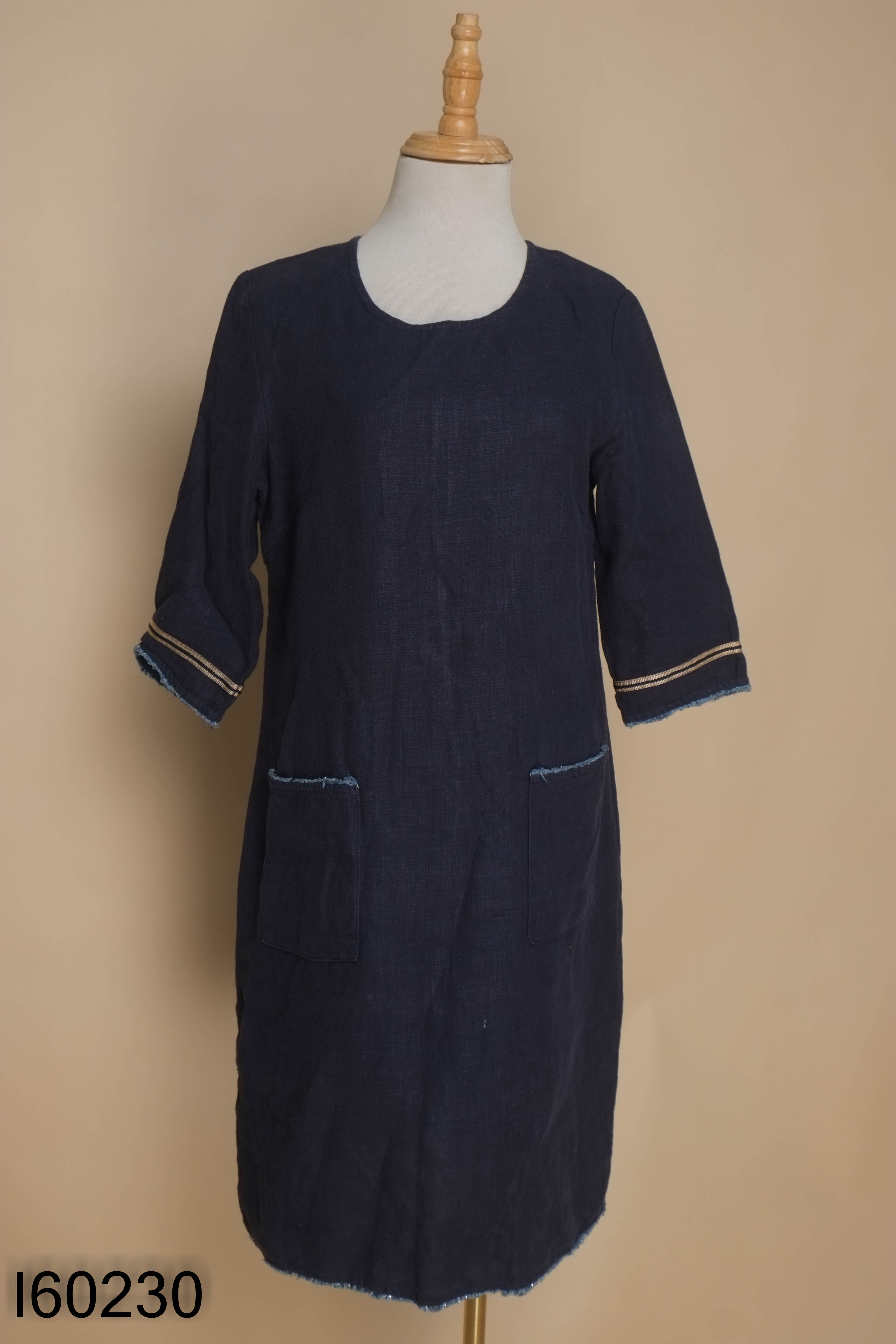 Váy linen xanh than