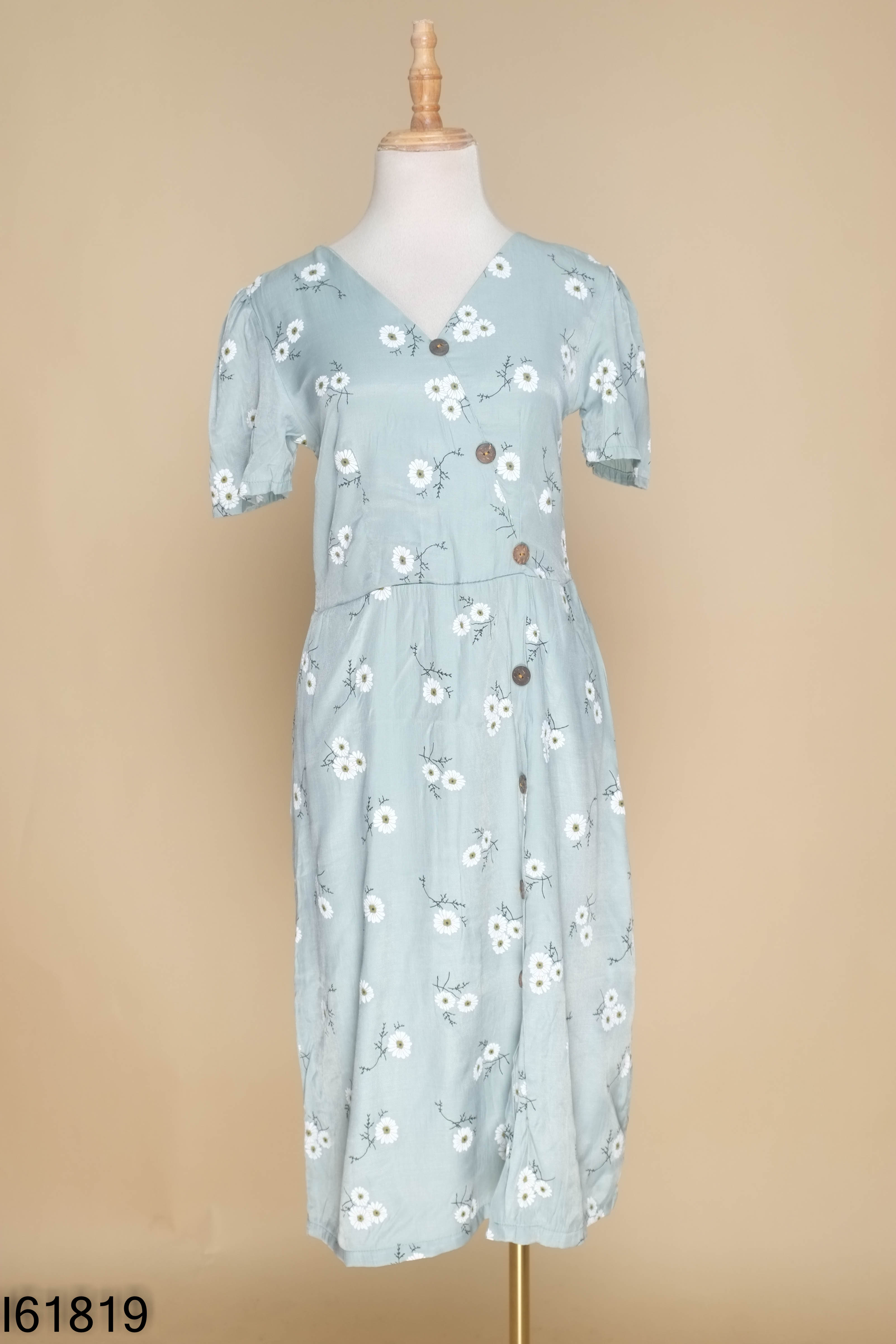 Váy MIT BOUTIQUE xanh hoa trắng