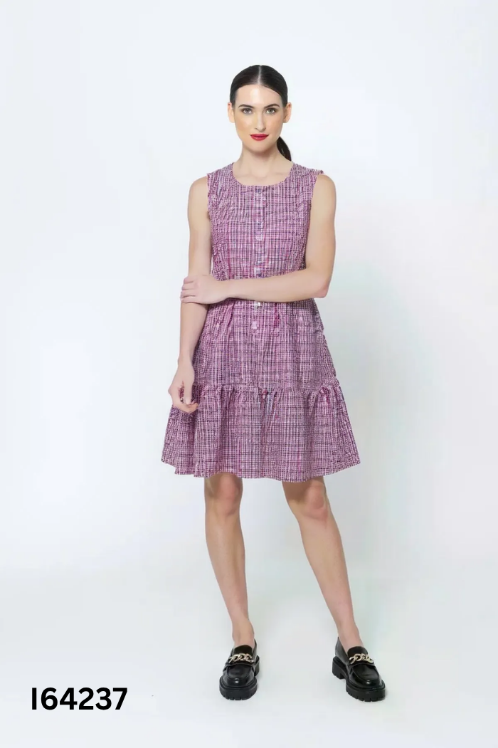 Váy babydoll kẻ caro nhiều màu