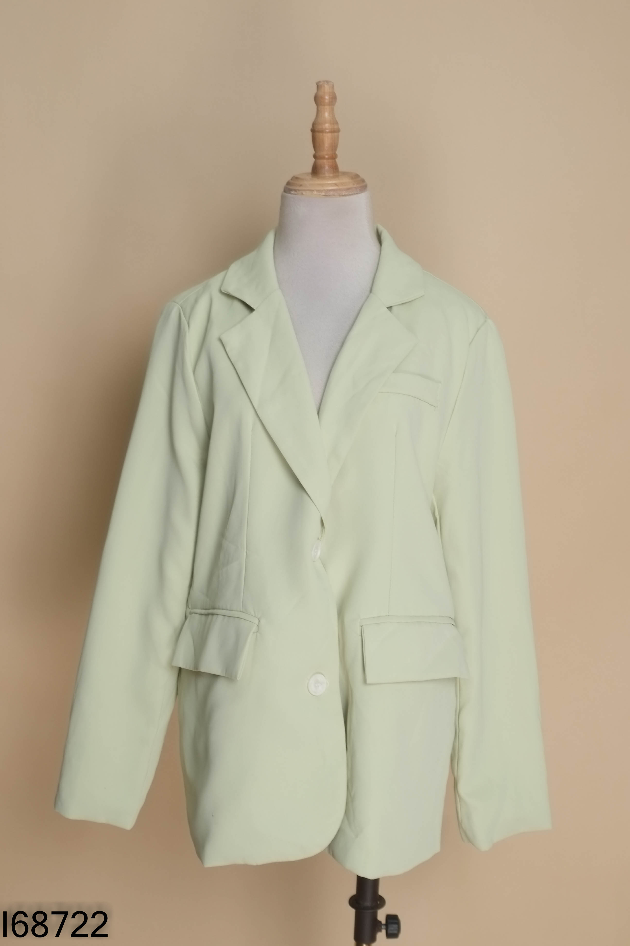 Áo blazer xanh 2 cúc