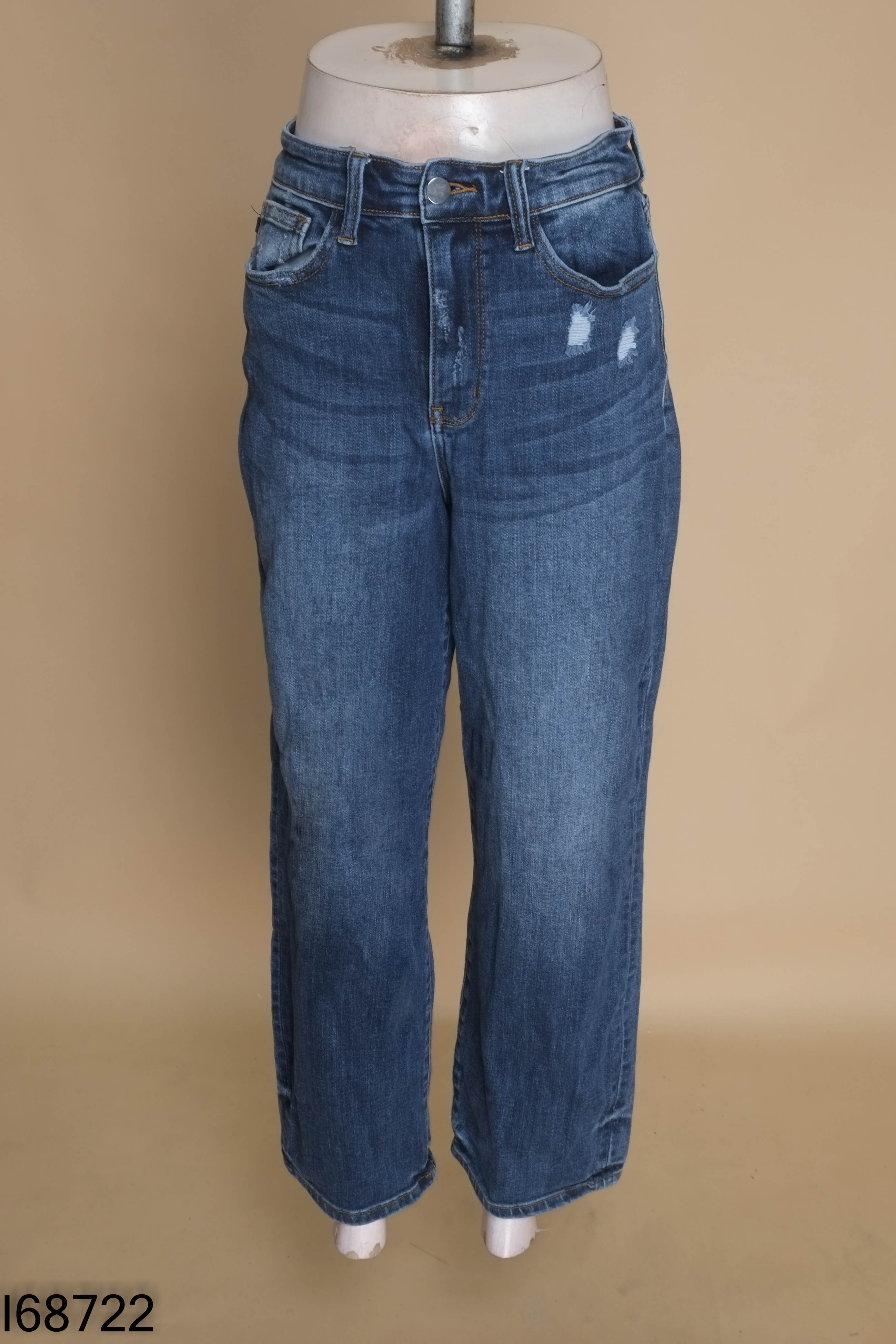 Quần jeans REDE xanh trơn