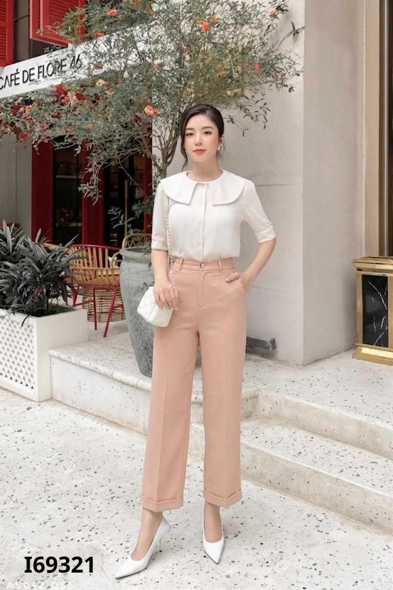 Quần CALIE be trơn