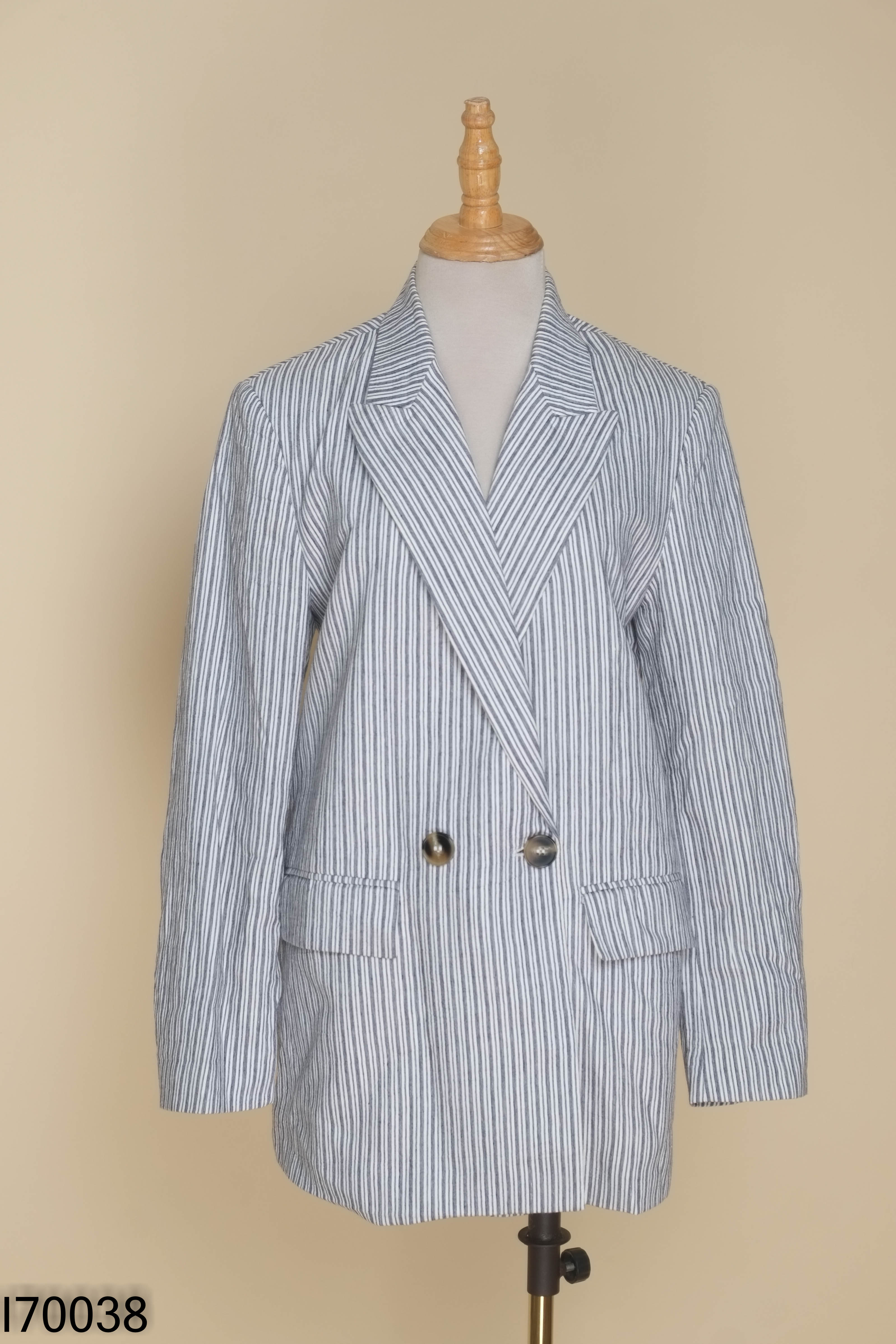 Áo blazer xanh ZARA kẻ