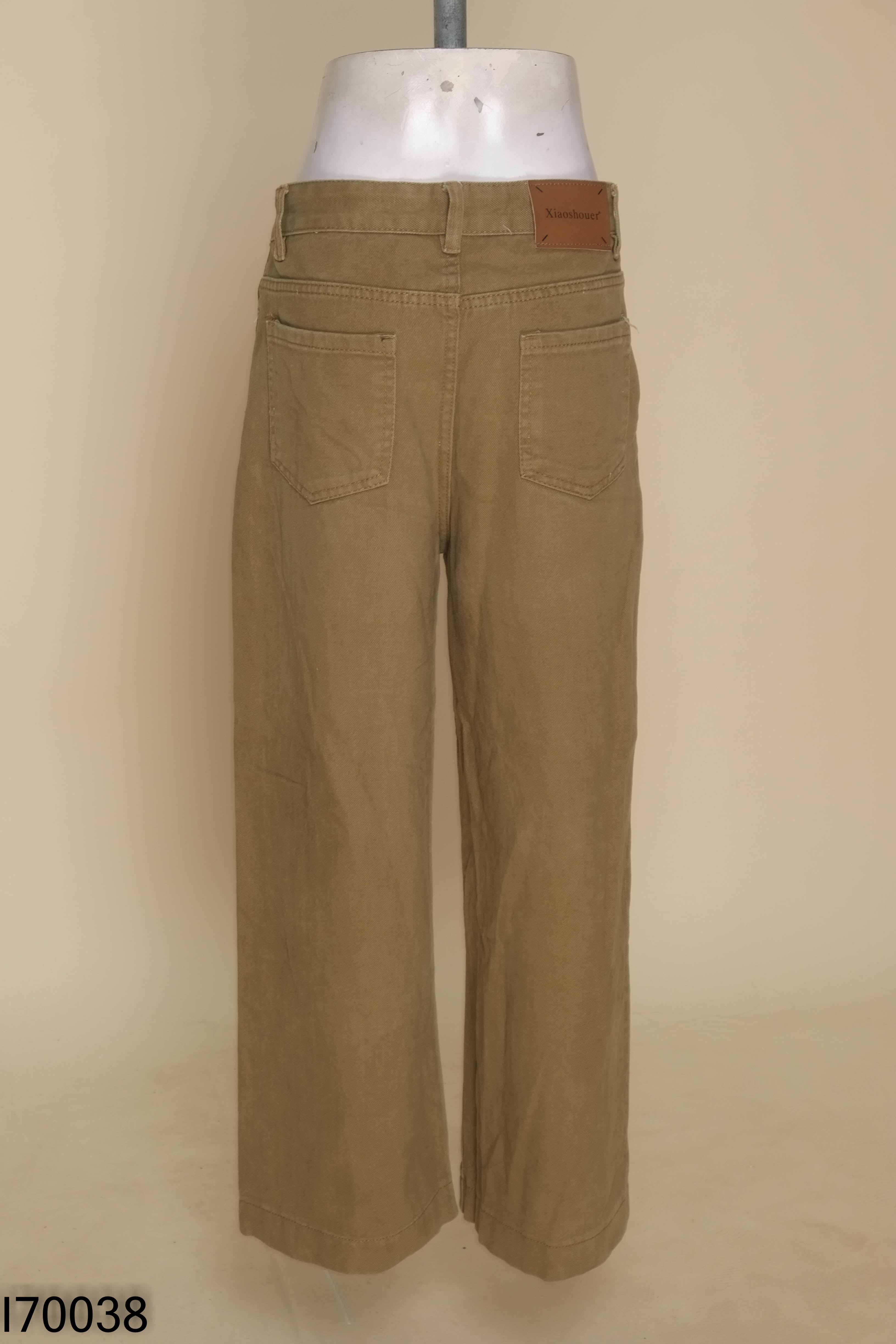 Quần jeans nâu suông
