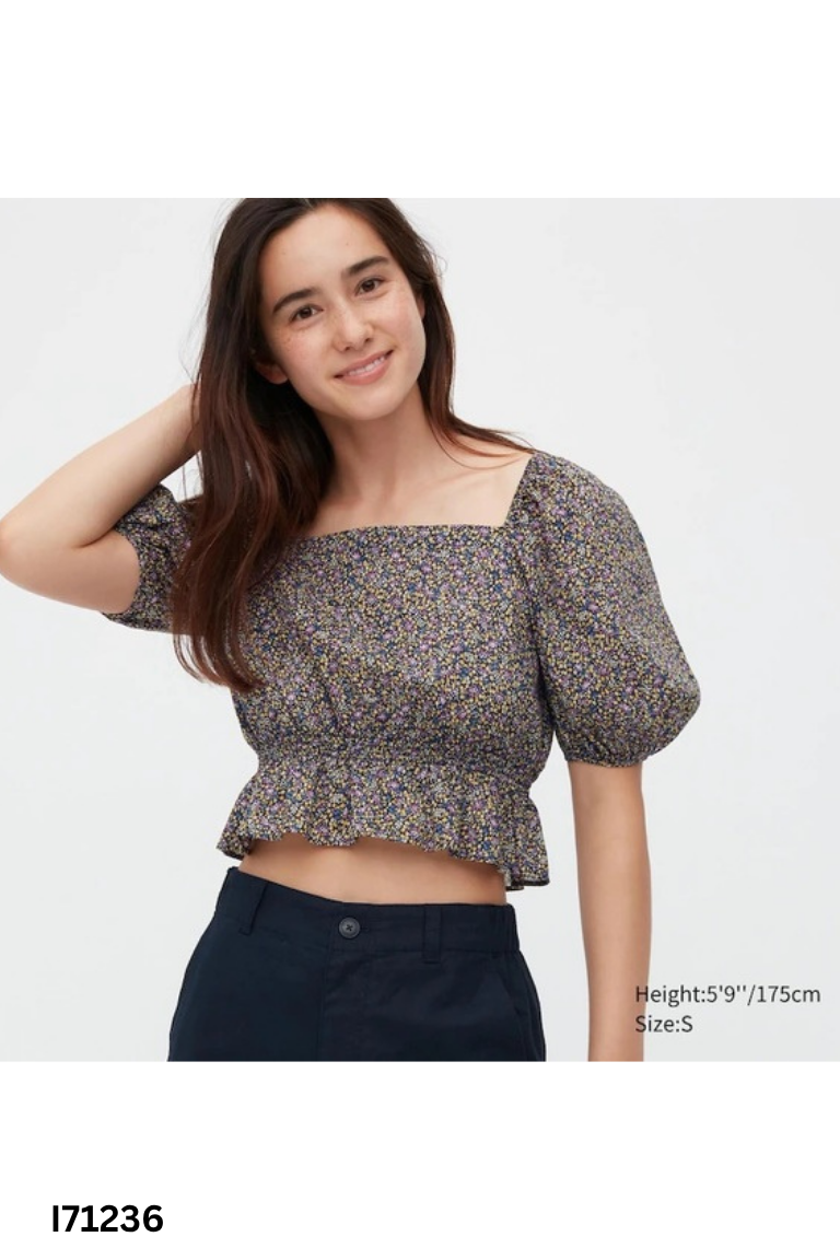 Áo UNIQLO trắng gân