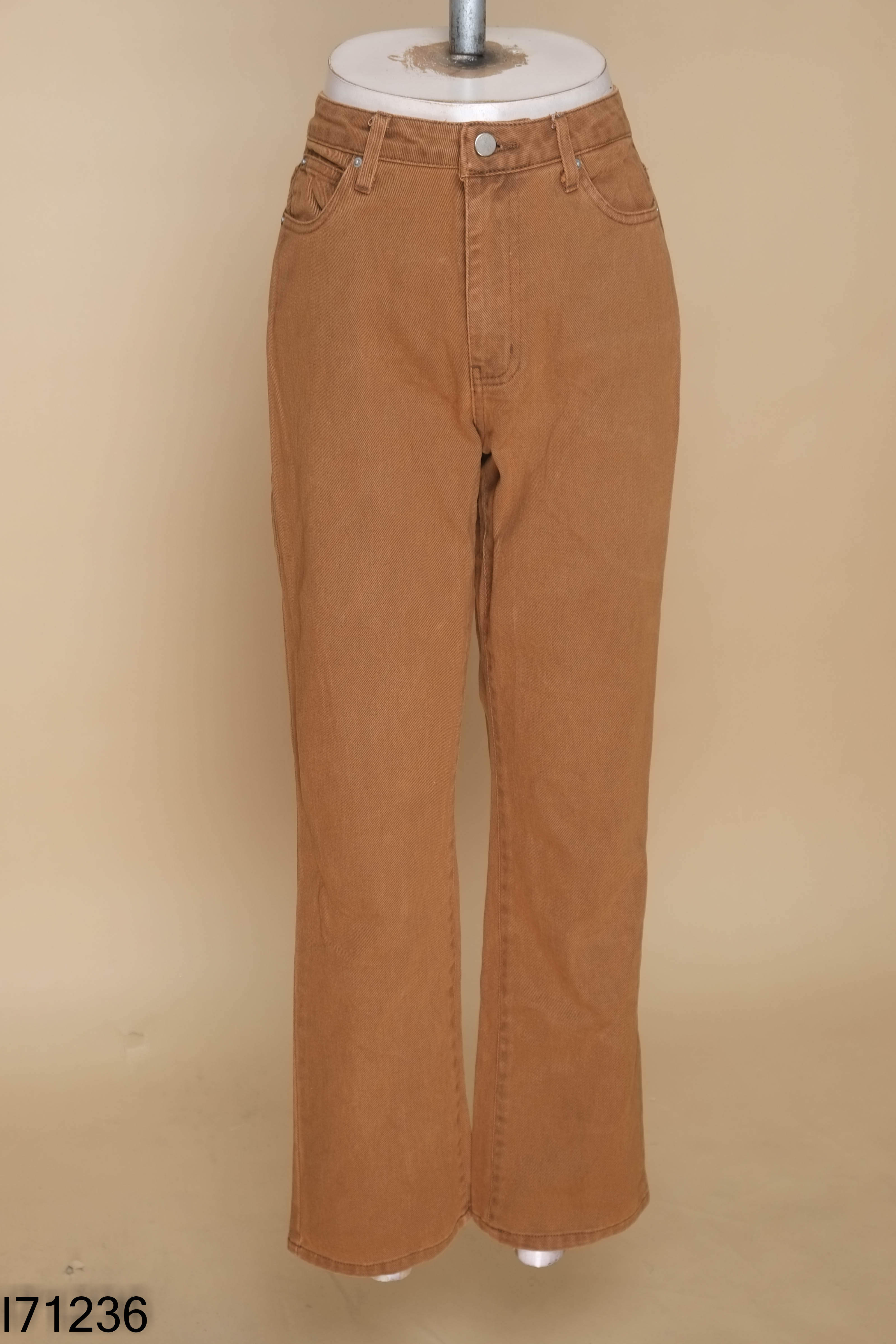 Quần jeans nâu trơn