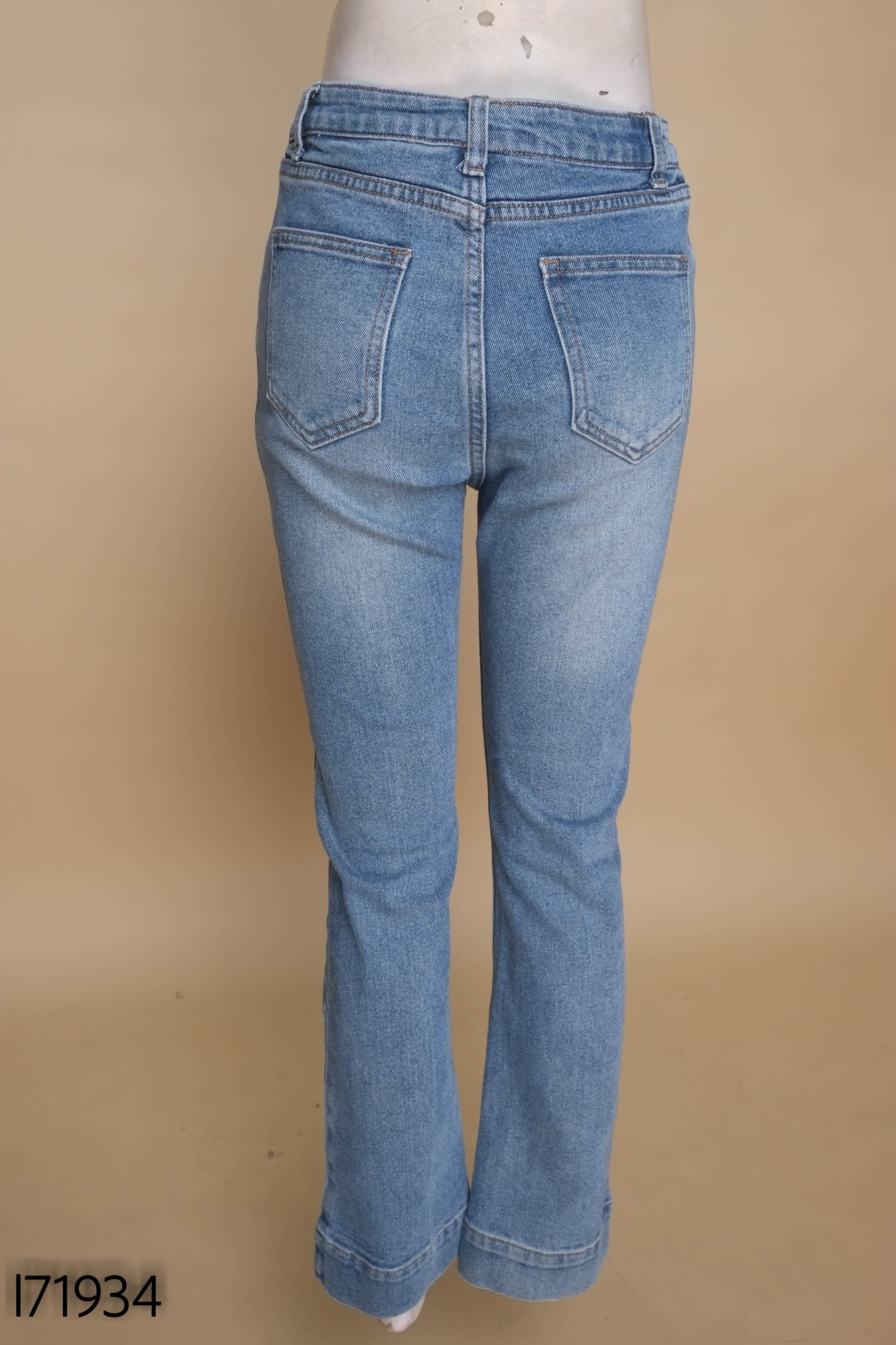 Quần jeans xanh FIONA trơn