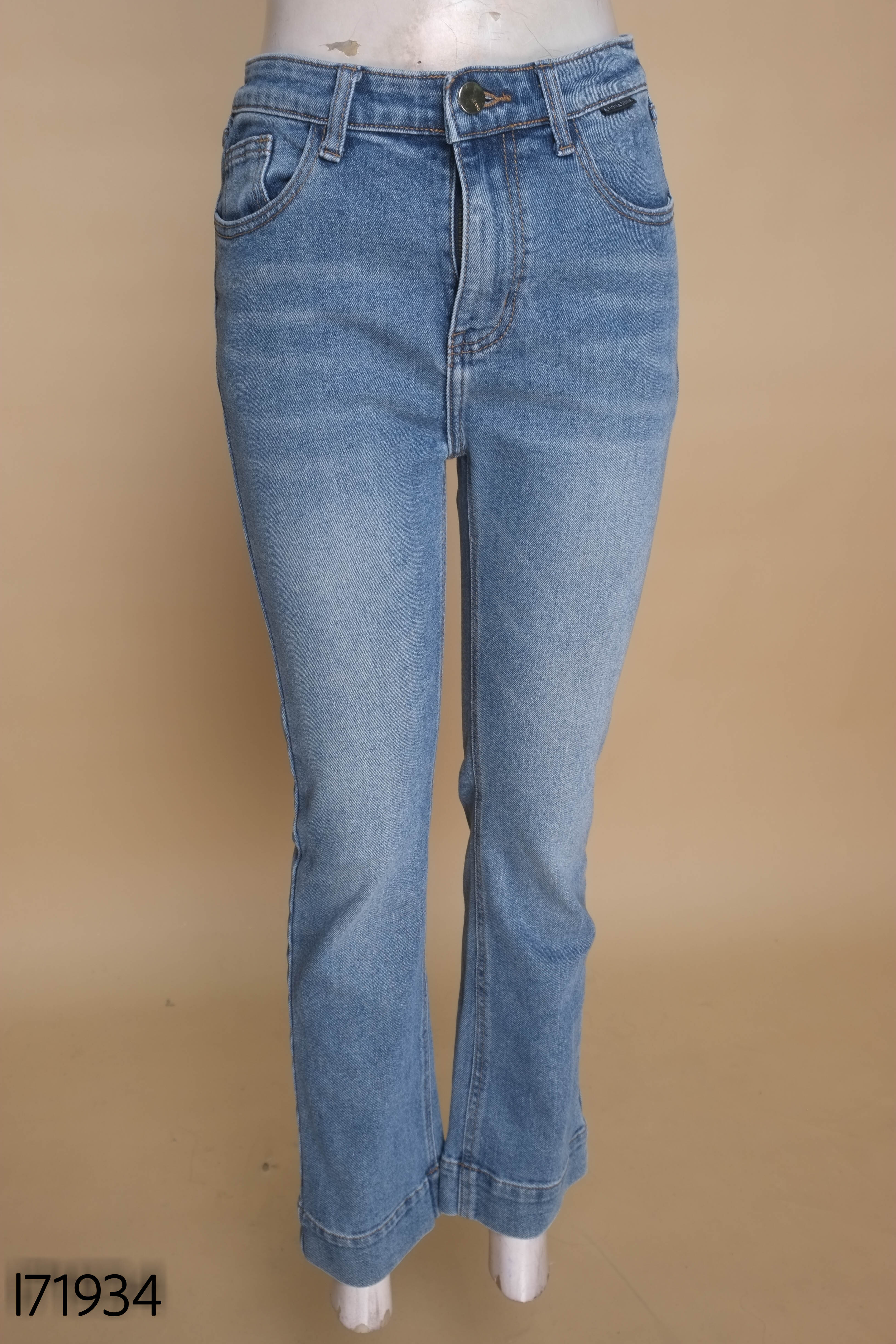 Quần jeans xanh FIONA trơn