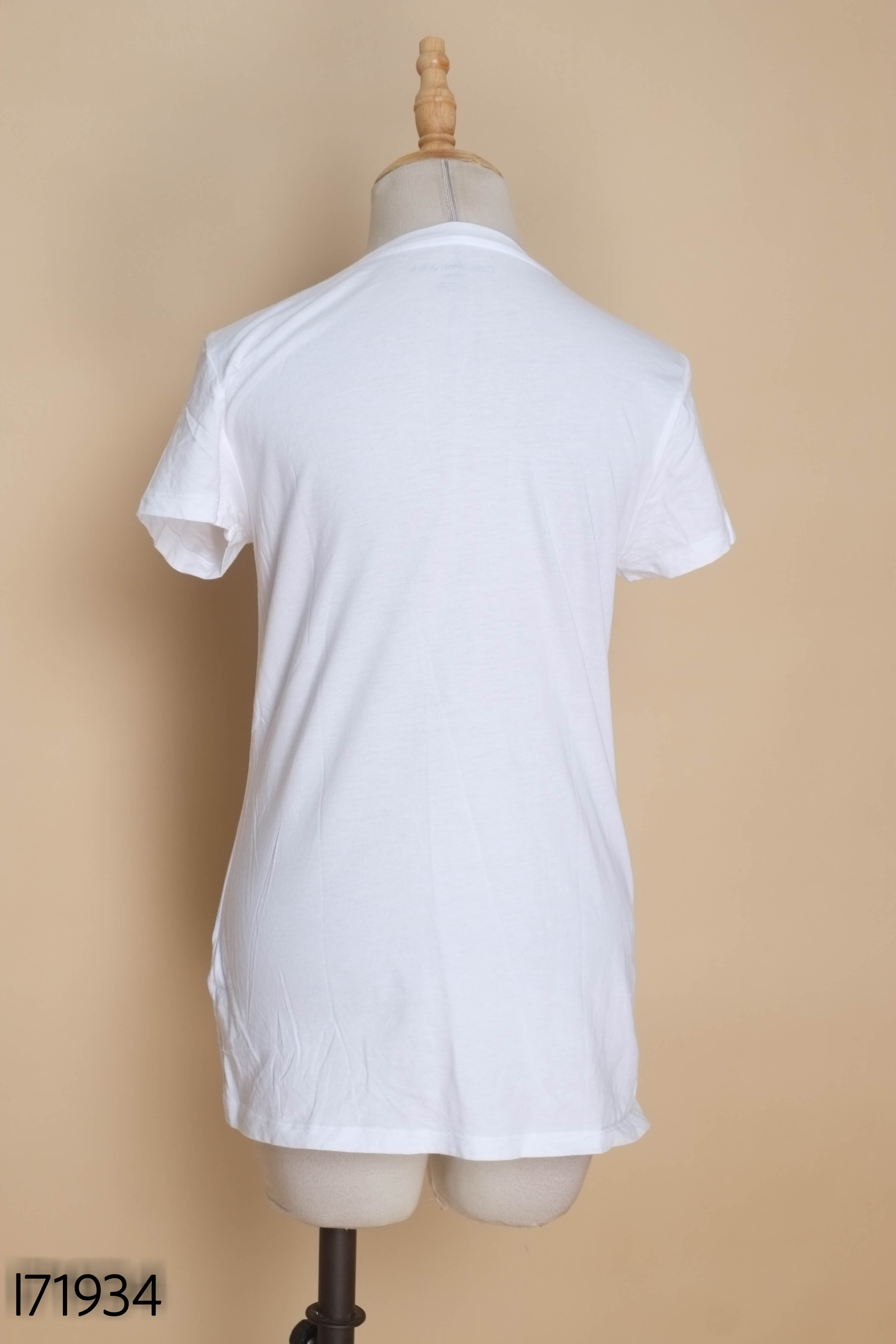 Áo trắng CALVIN KLEVIN in chữ