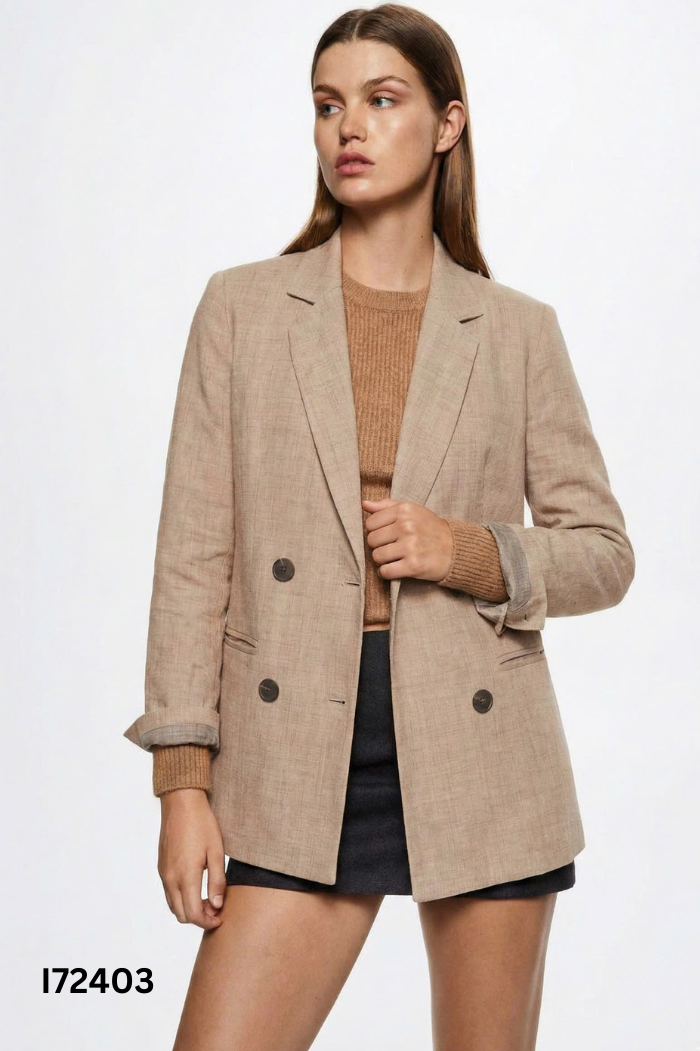 Áo khoác vest hồng