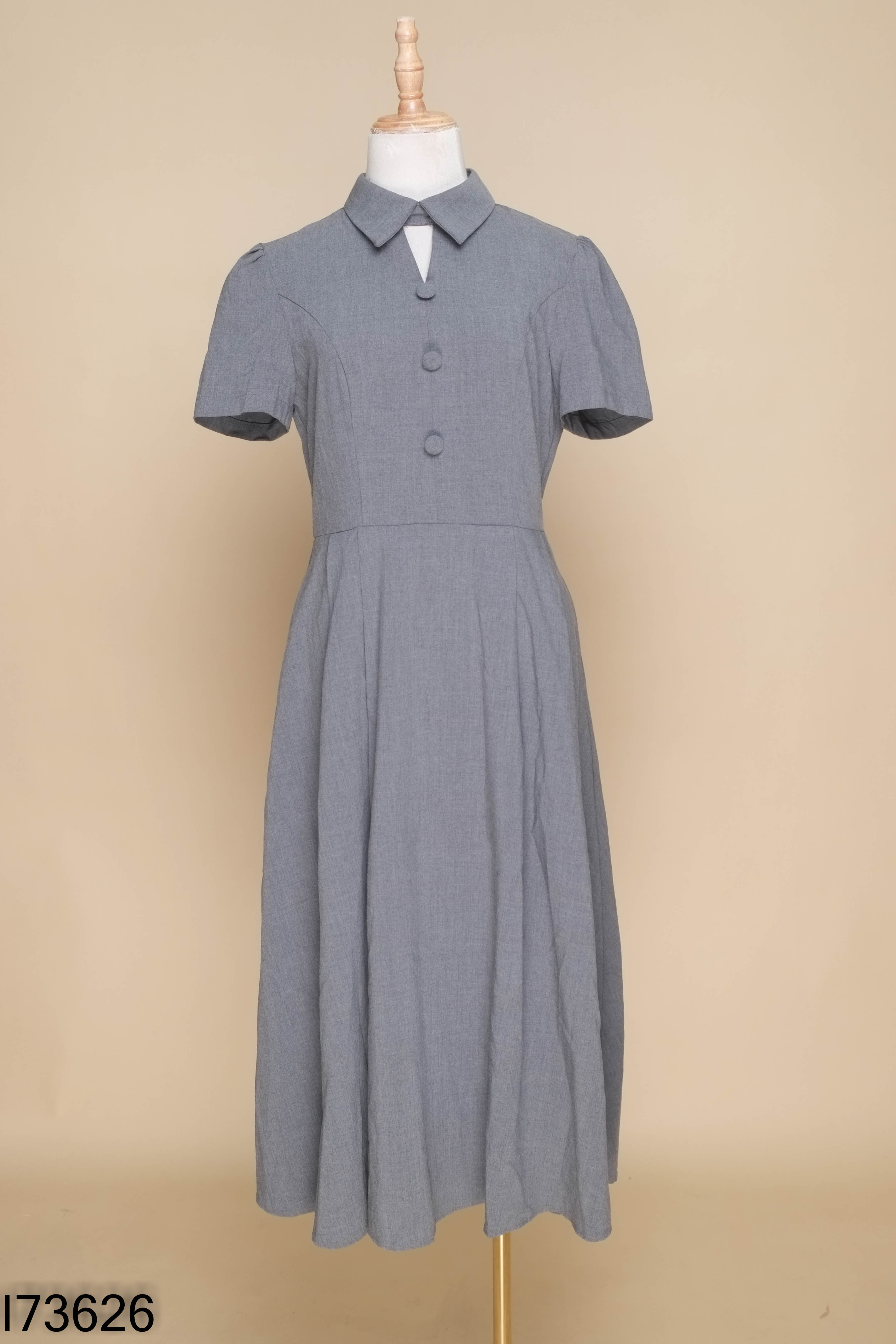 Váy ghi xám TOPSHOP trơn dài
